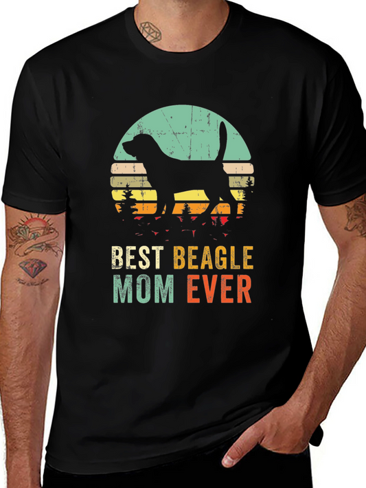 Best Beagle Mom Ever T-Shirt - Retro Style