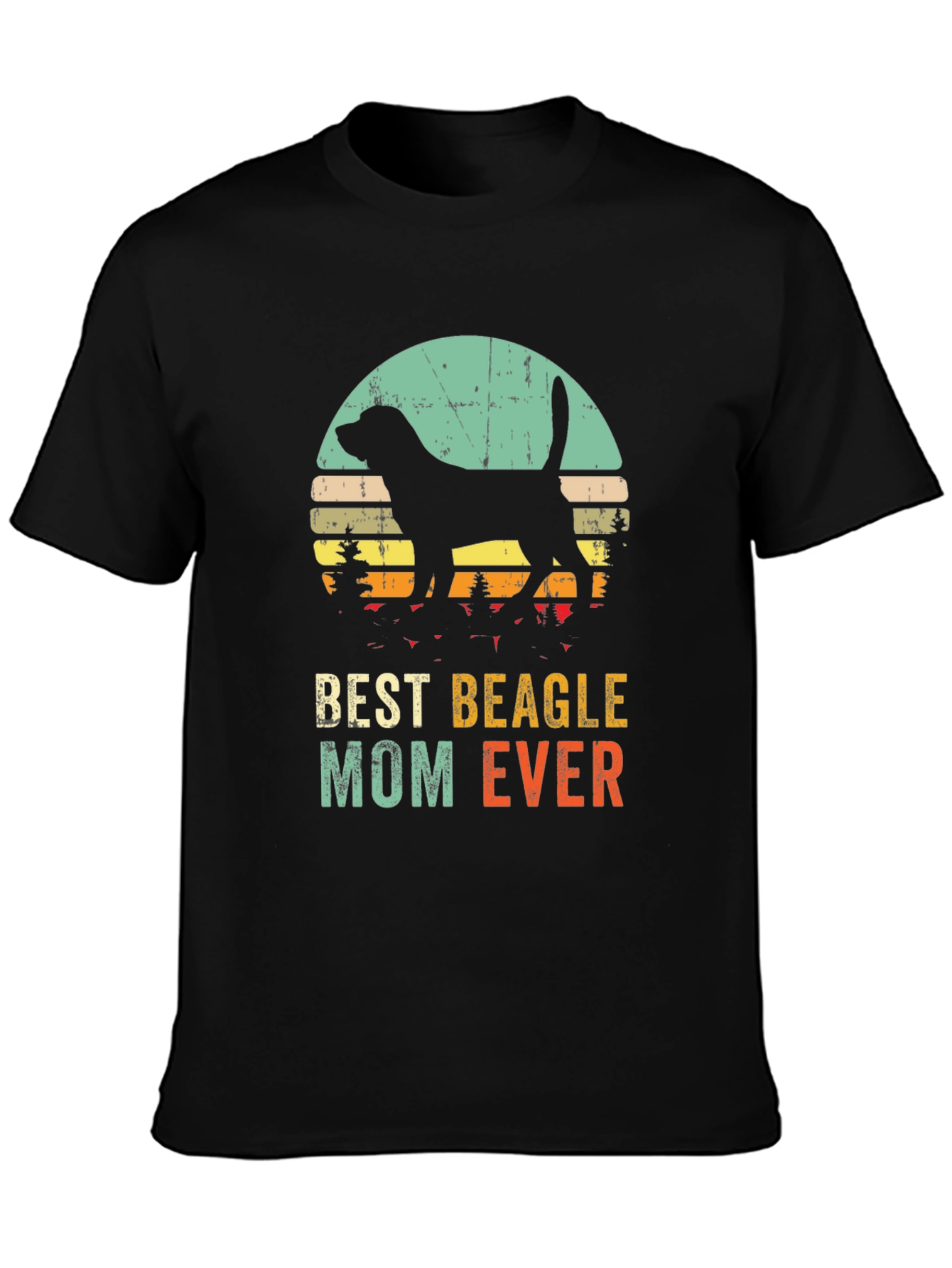 Best Beagle Mom Ever T-Shirt - Retro Style