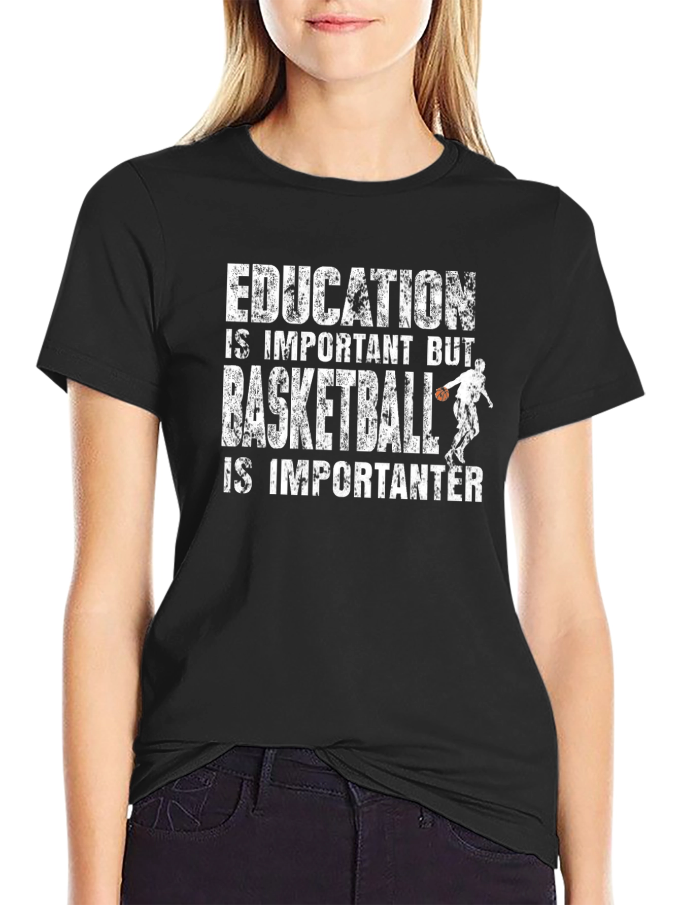 Education Important But Basketball Is Importanter T-Shirt