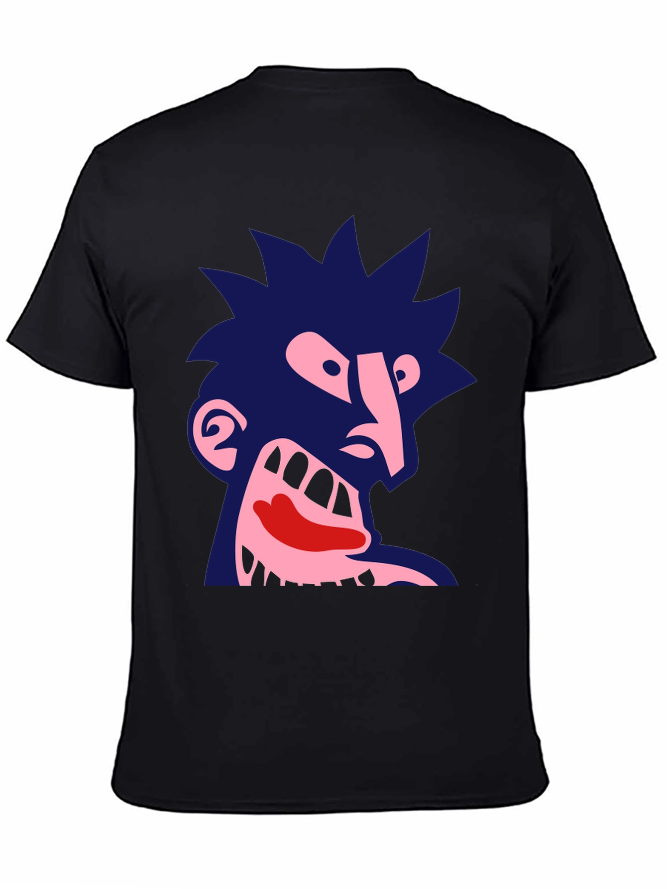 Abstract Graphic Print Tee - Dark Humor