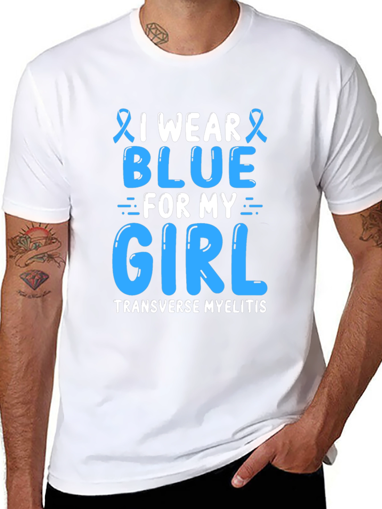 I Wear Blue For My Girl T-Shirt