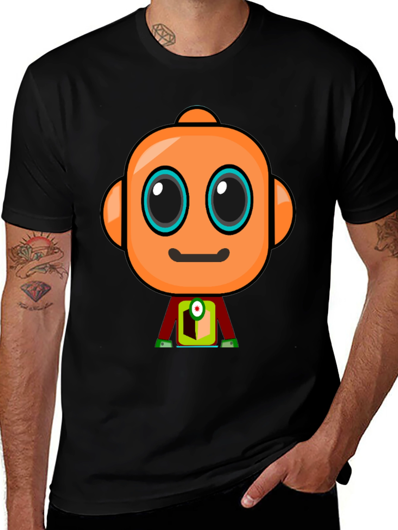 Robot Graphic T-Shirt - Unique Design