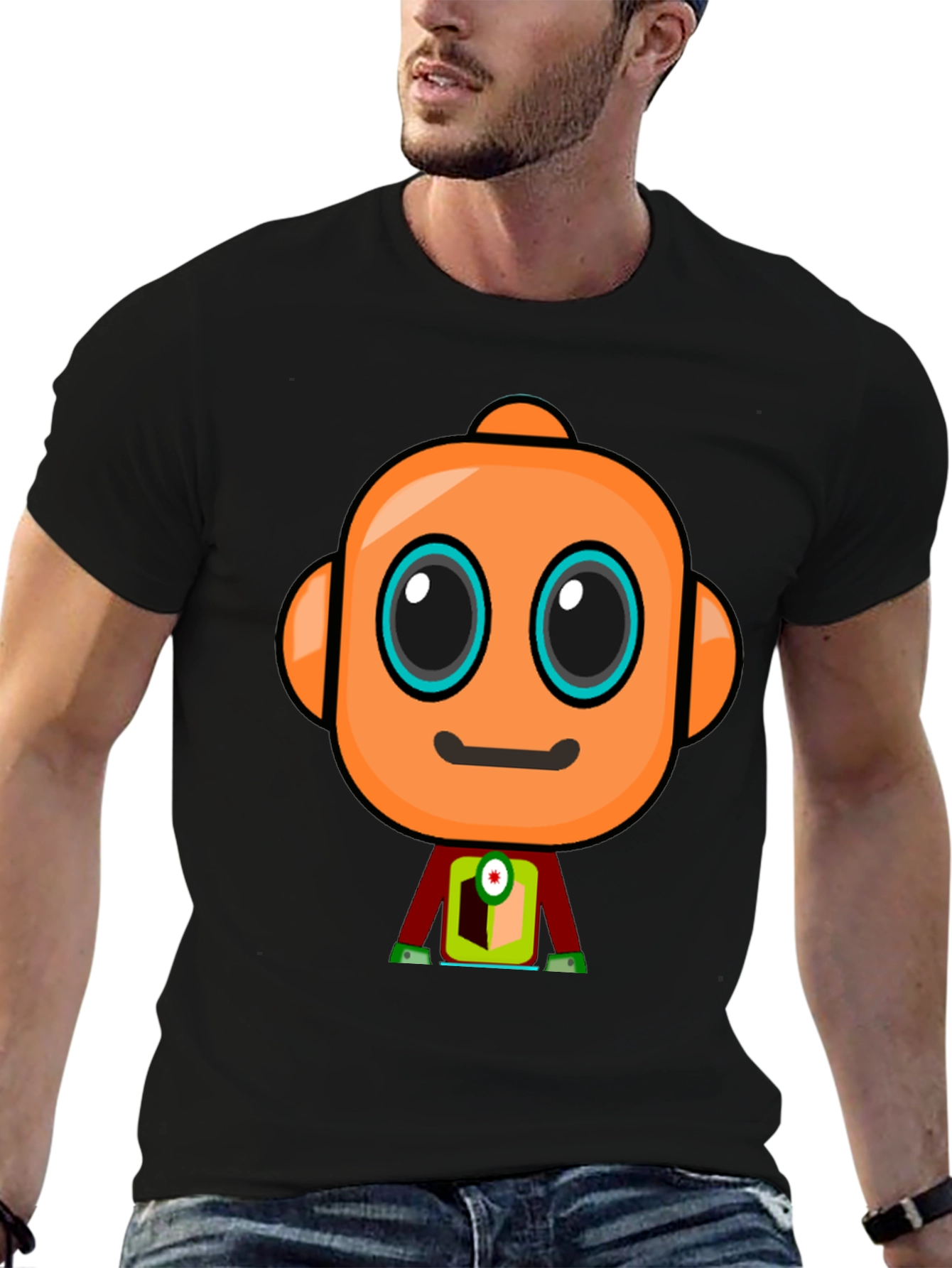Robot Graphic T-Shirt - Unique Design