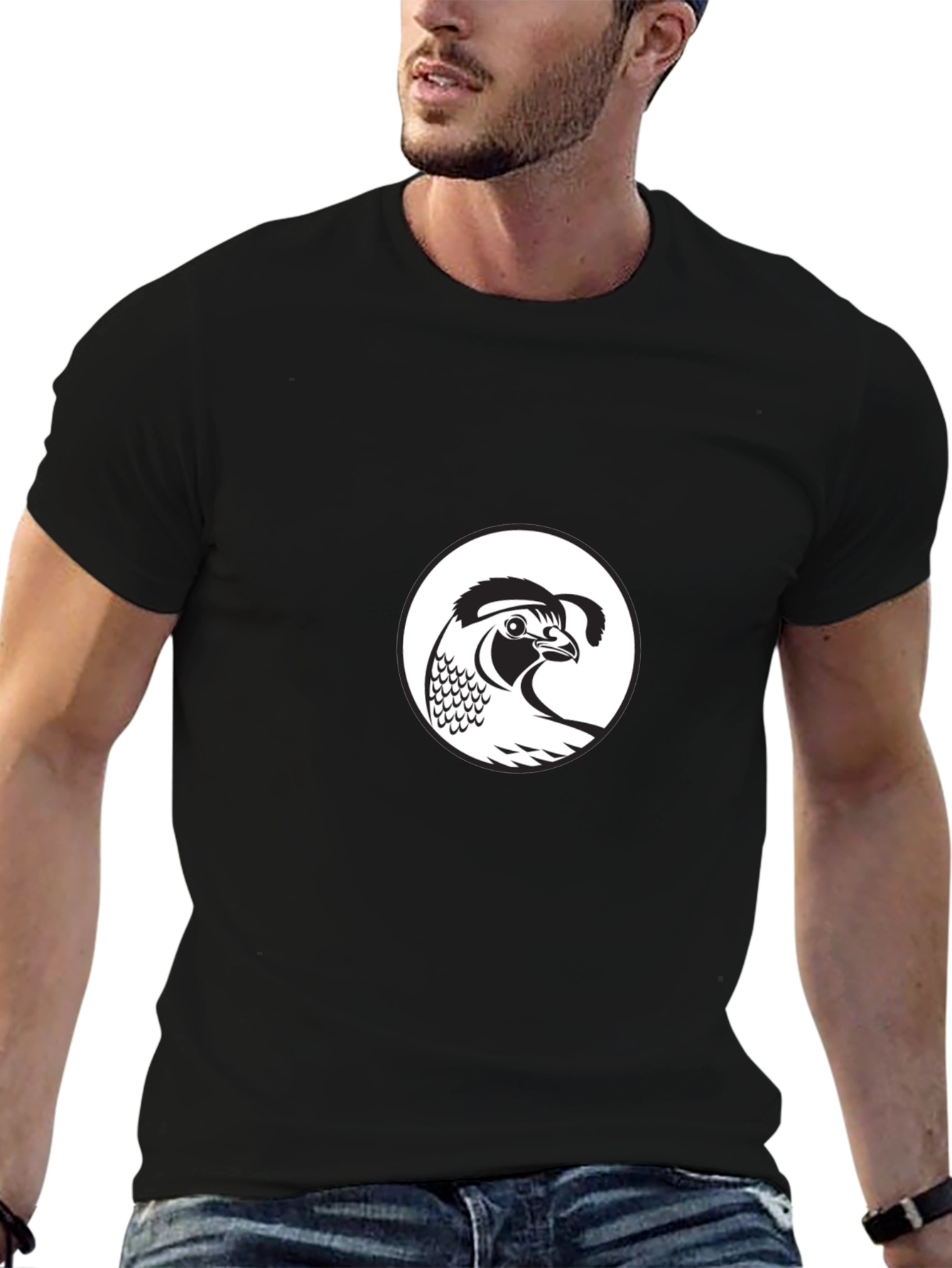 Quail Graphic Black T-Shirt