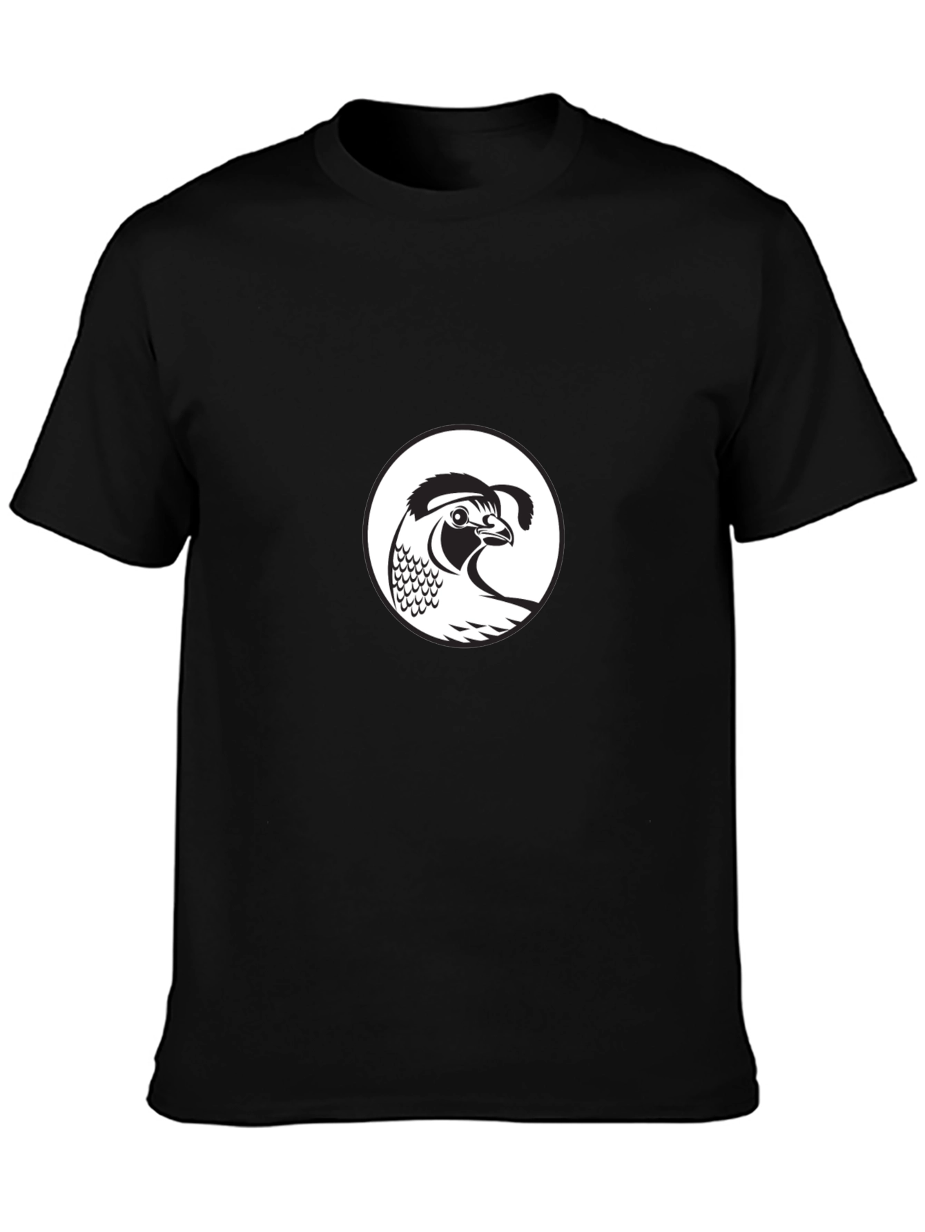 Quail Graphic Black T-Shirt