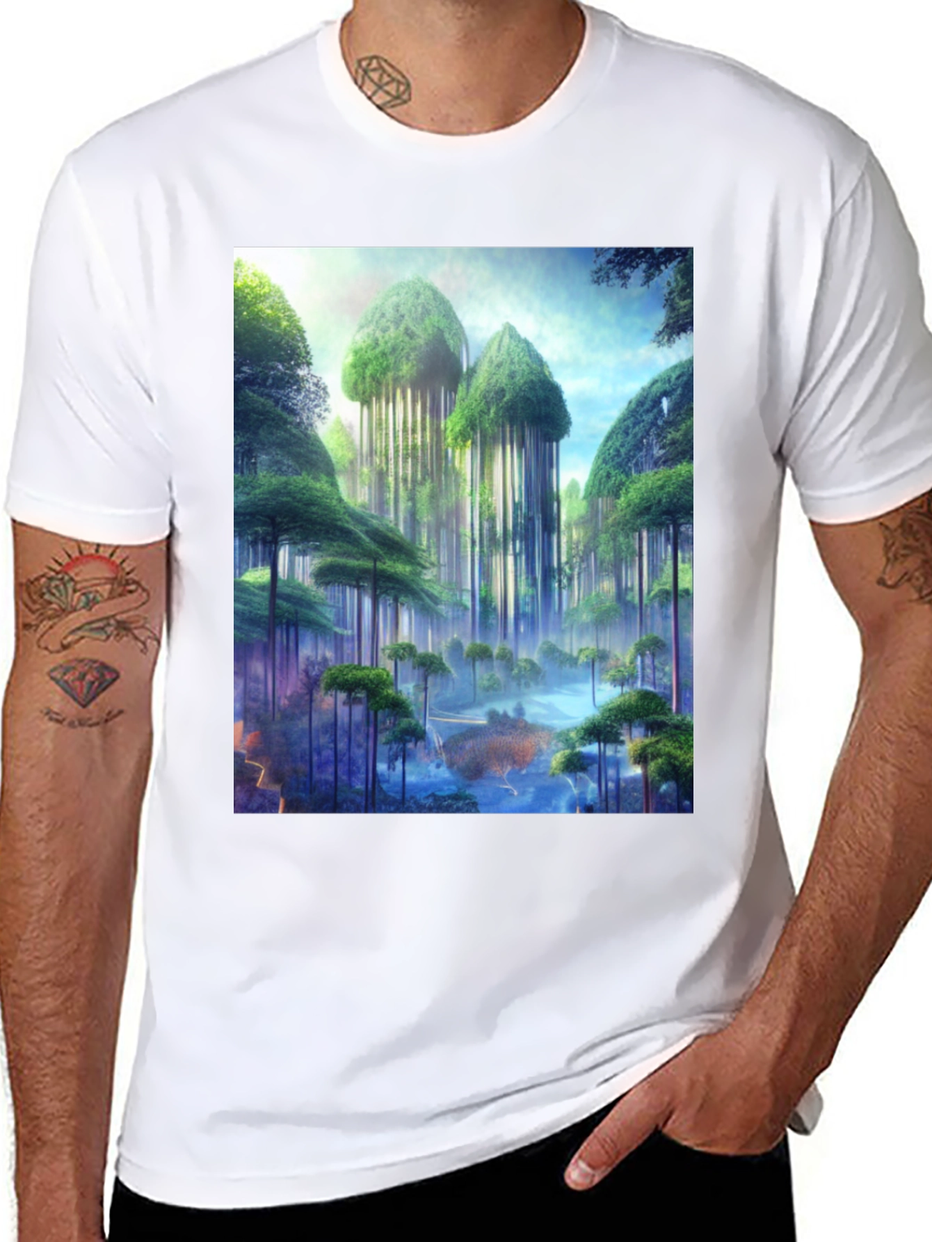 Enchanted Forest T-Shirt - Nature Fantasy Tee