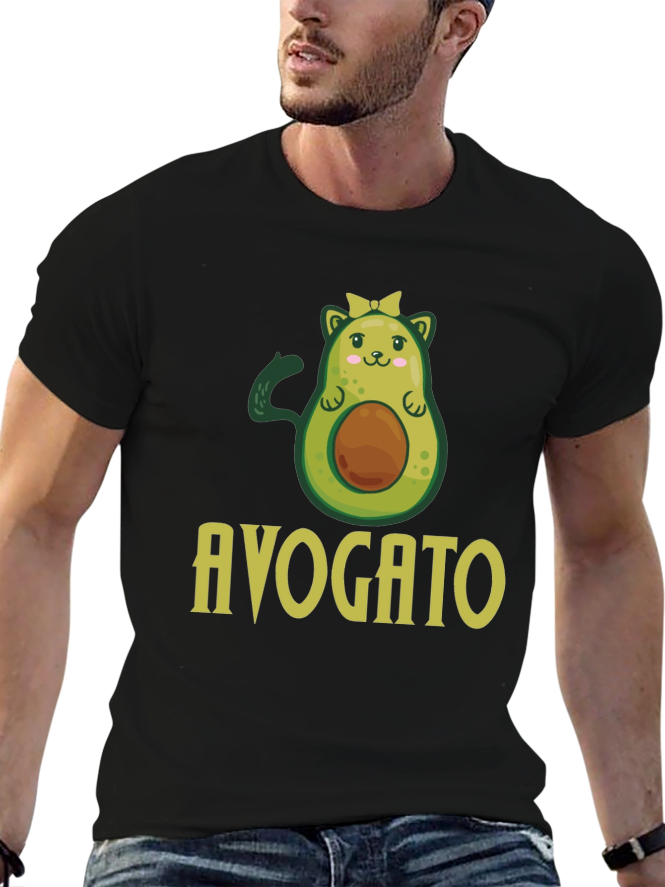 Avogato Graphic T-Shirt - Unisex Black Tee