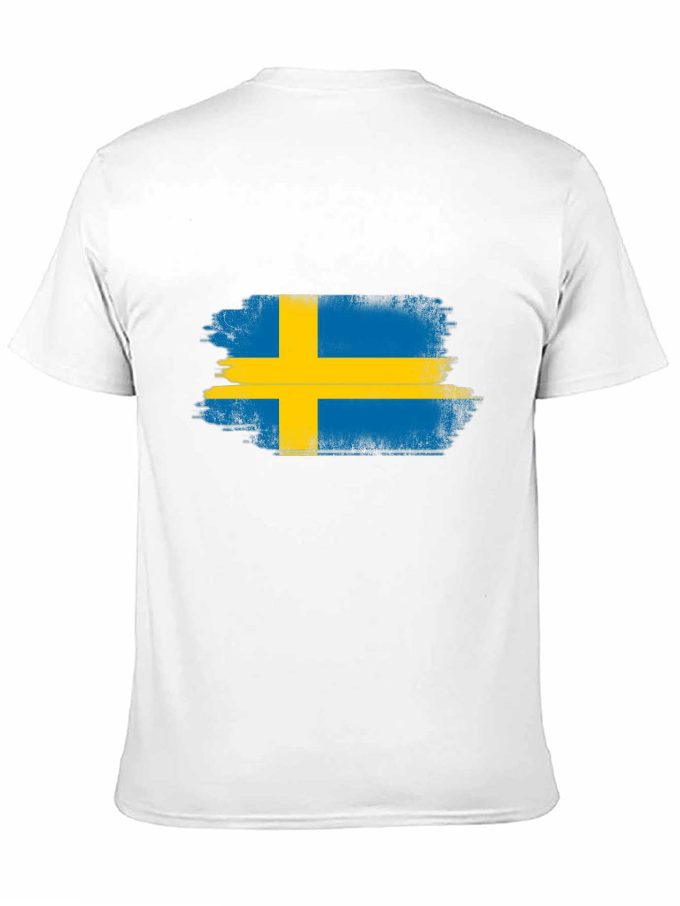 Sweden Flag T-Shirt Distressed Graphic Tee