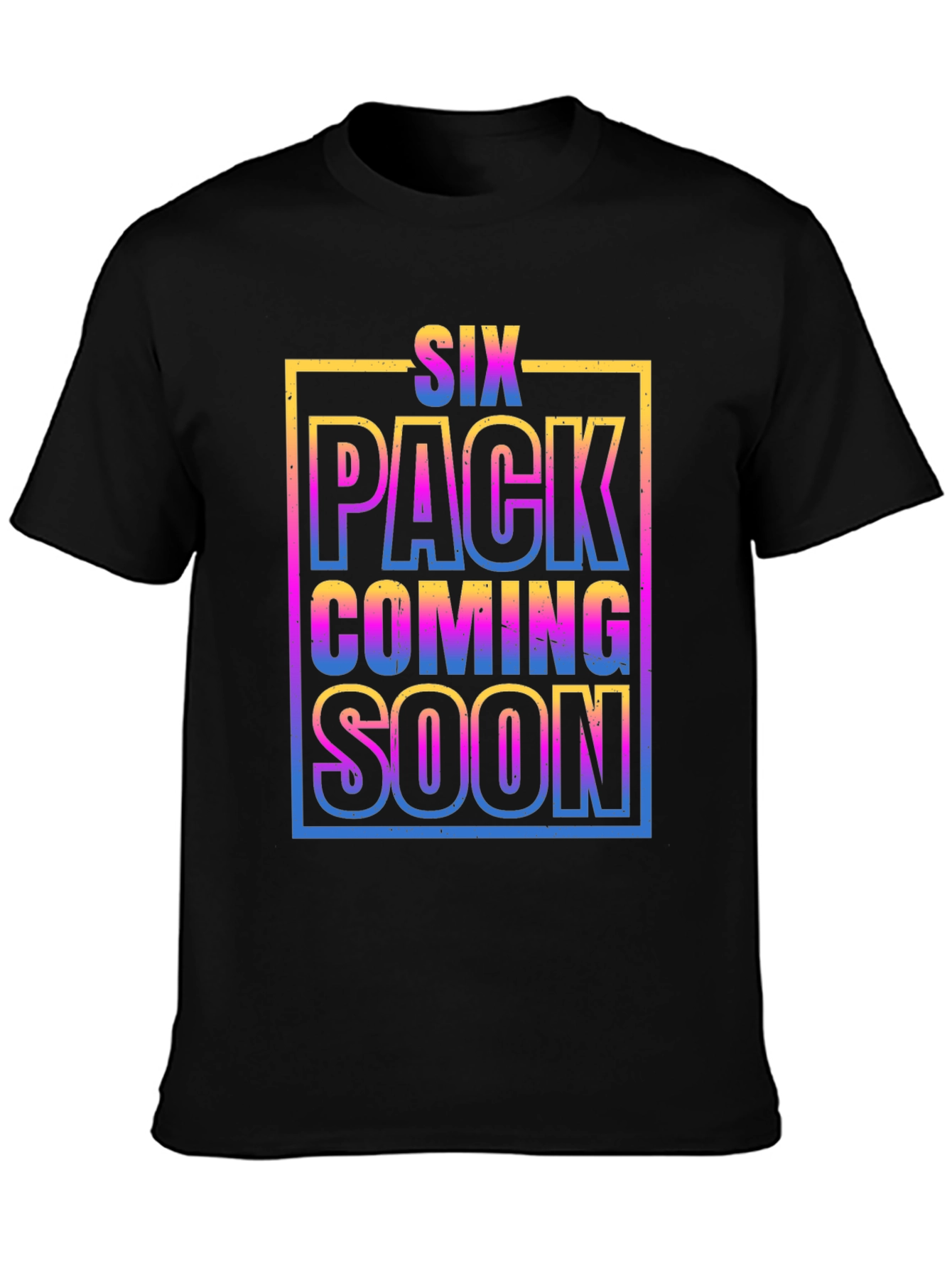 Six Pack Coming Soon Graphic T-Shirt