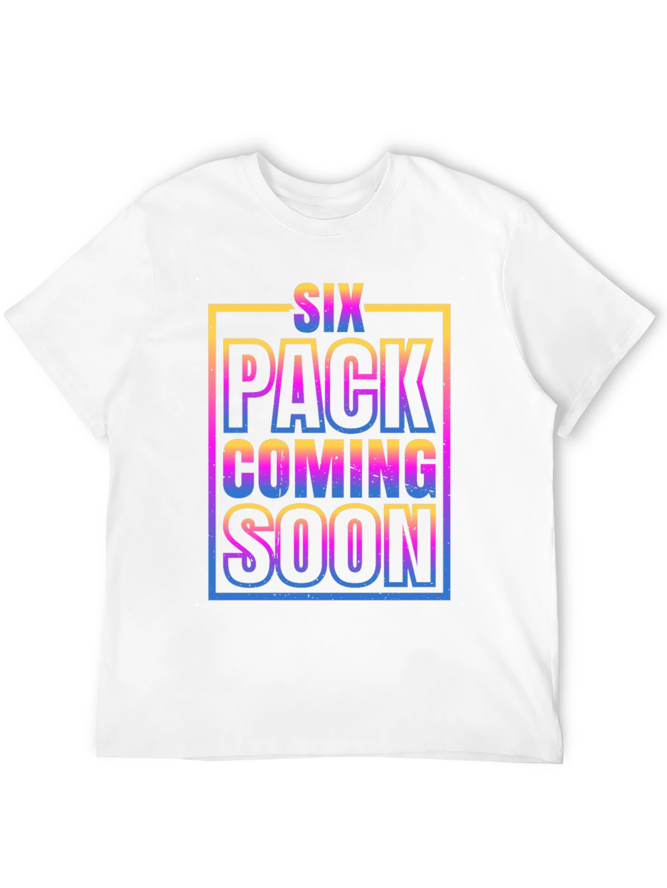 Six Pack Coming Soon Graphic T-Shirt