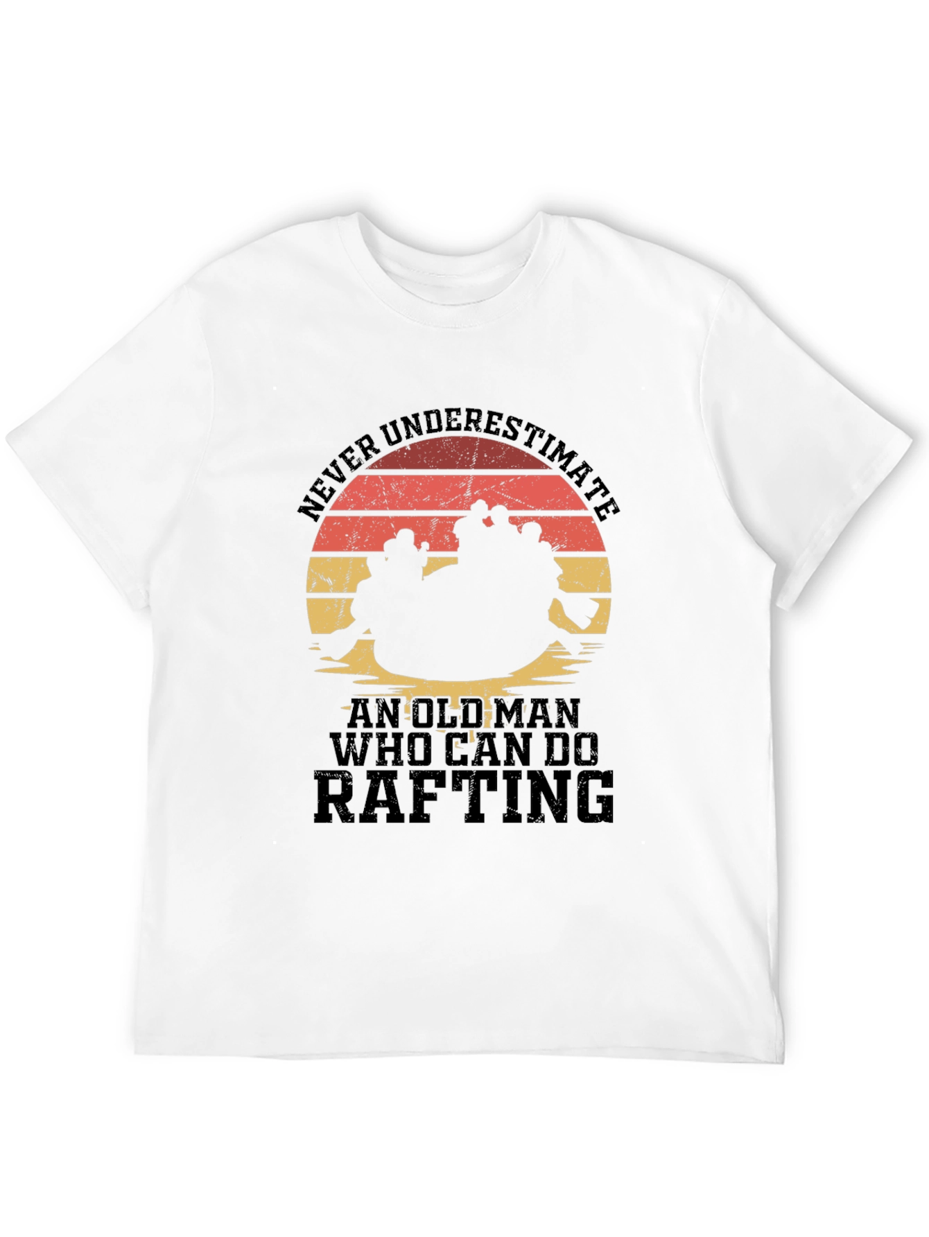 Rafting Old Man Graphic T-Shirt