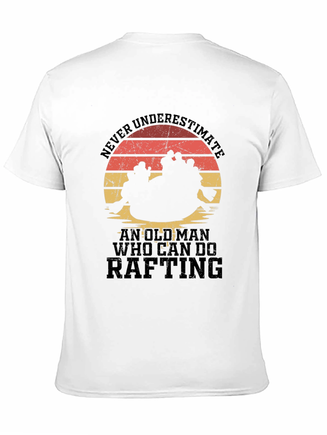 Rafting Old Man Graphic T-Shirt