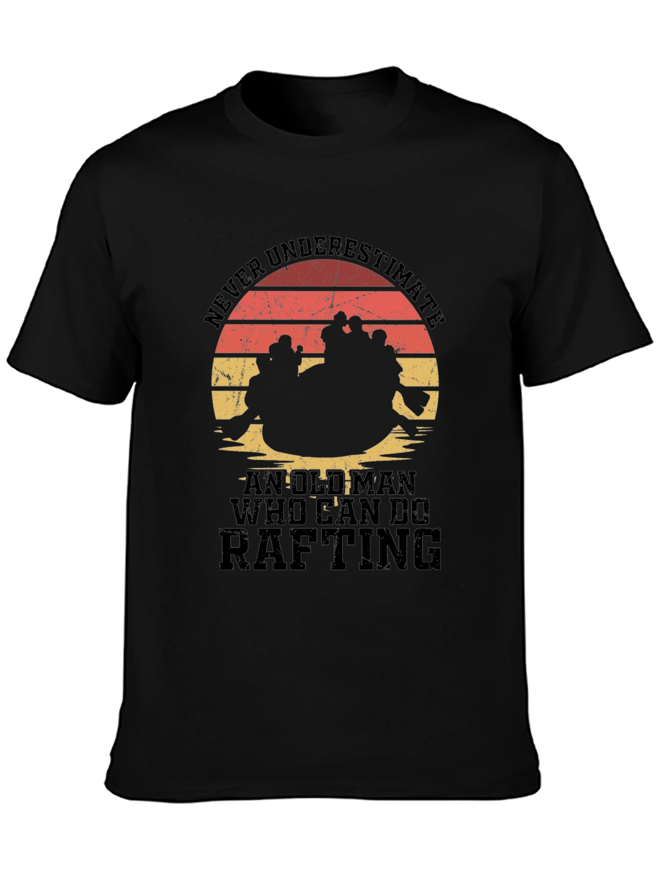 Rafting Old Man Graphic T-Shirt