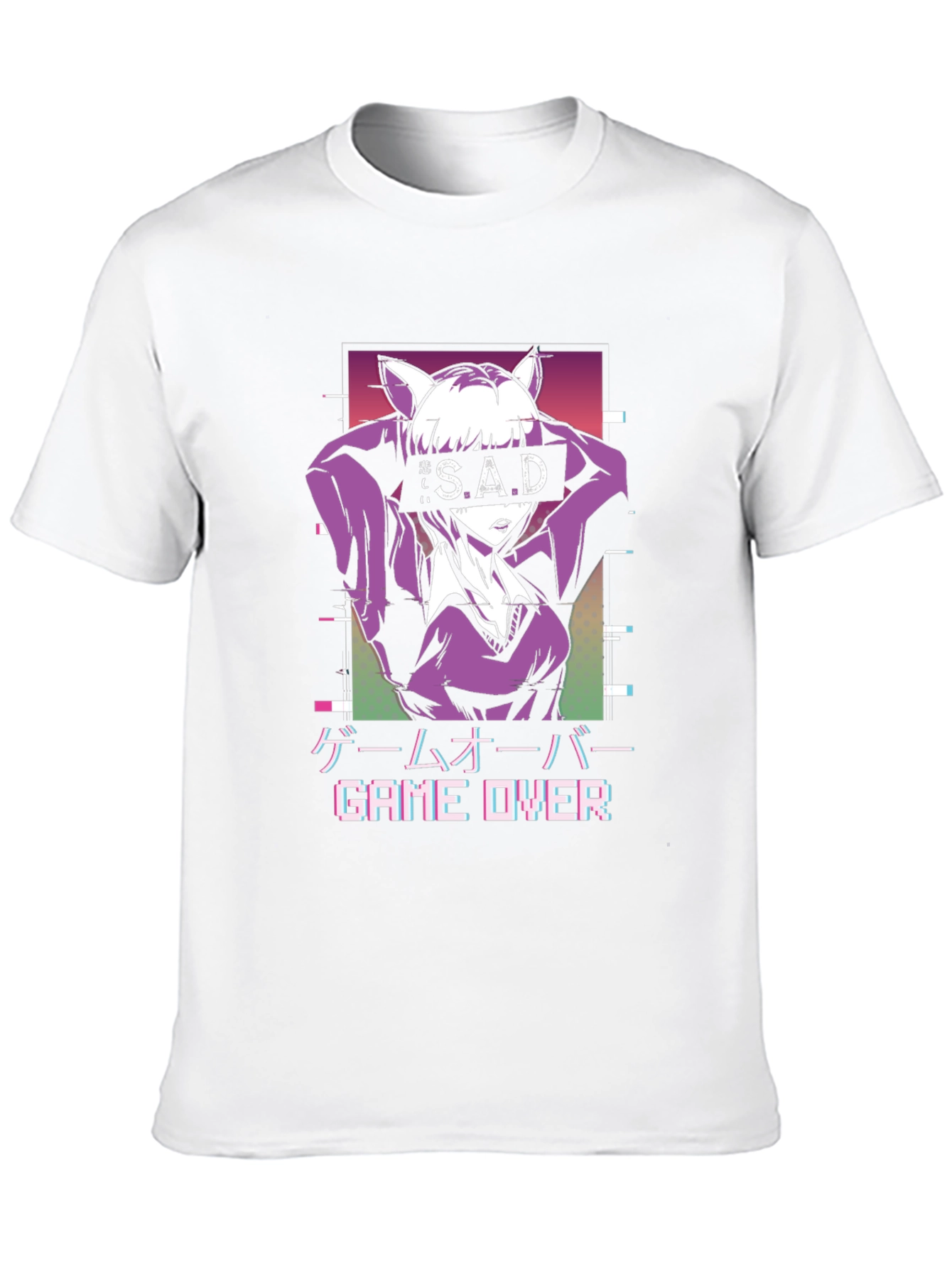 Anime Game Over Graphic Tee