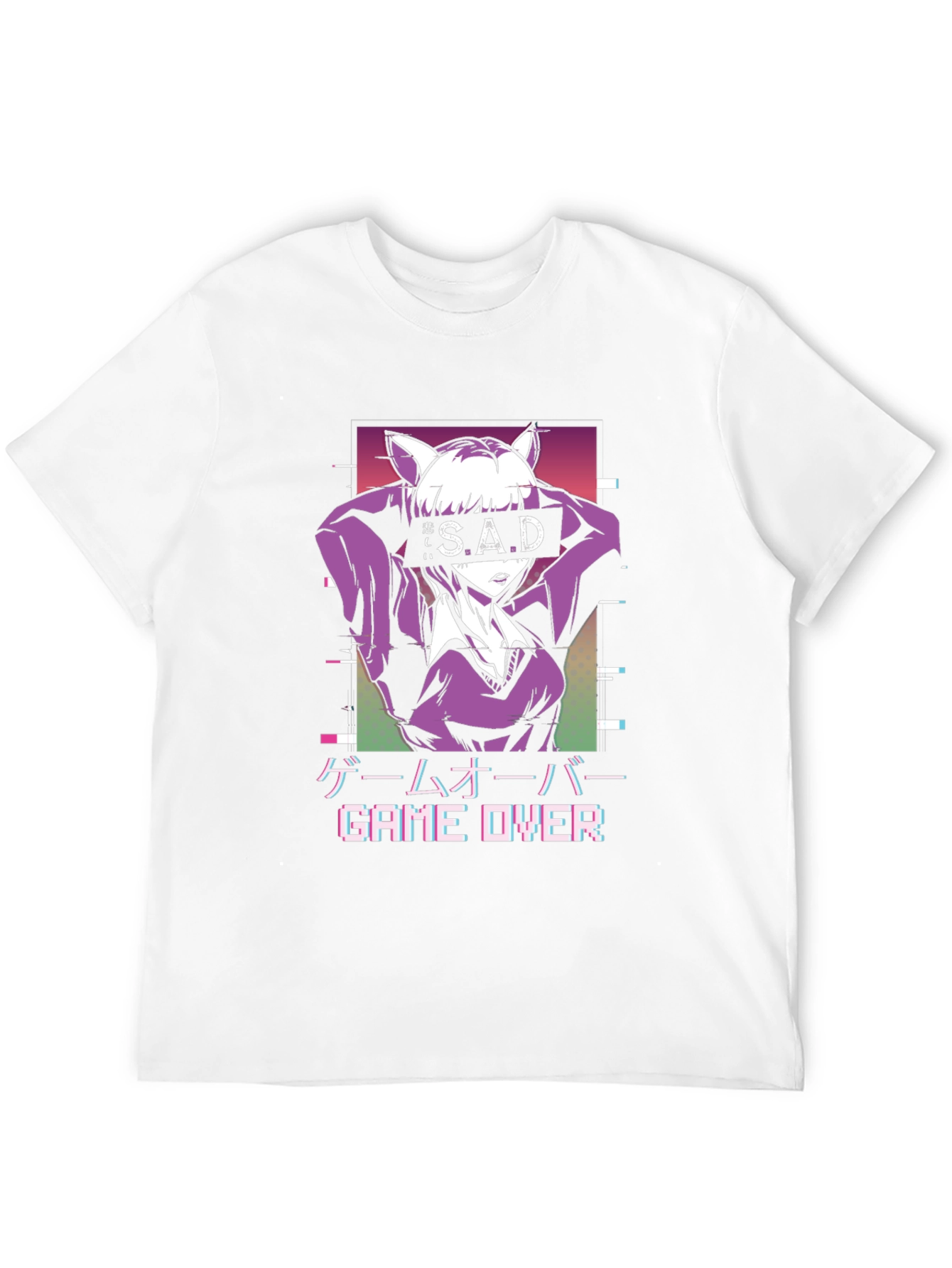 Anime Game Over Graphic Tee