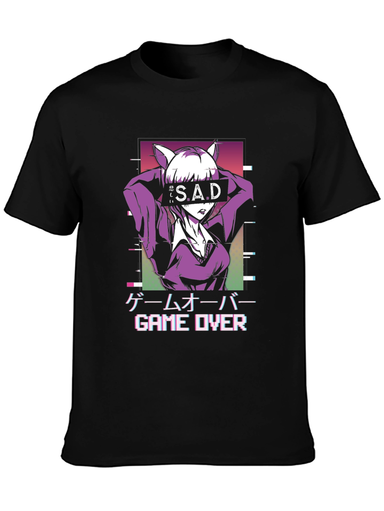 Anime Game Over Graphic Tee