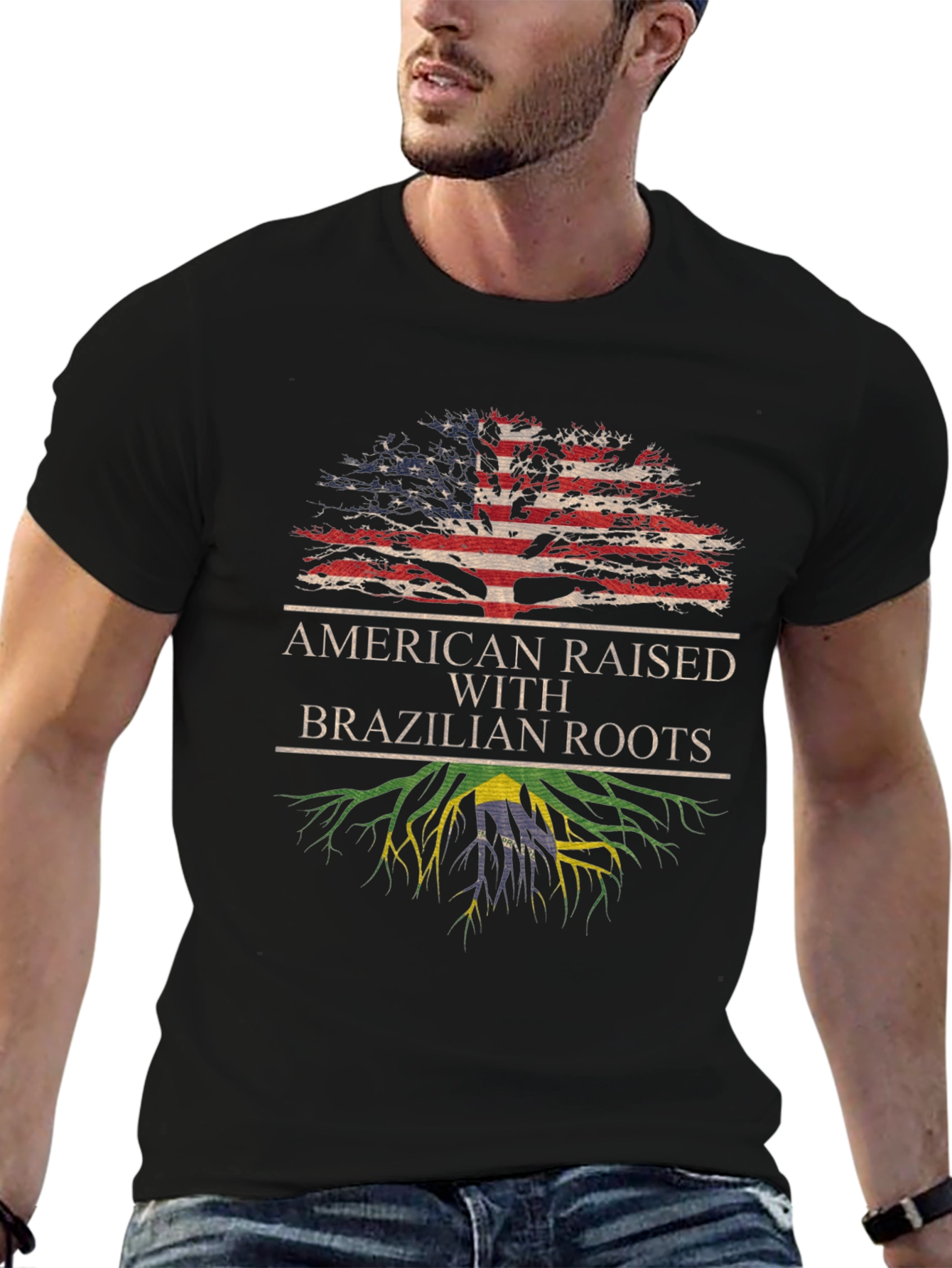 American Raised with Brazilian Roots T-Shirt