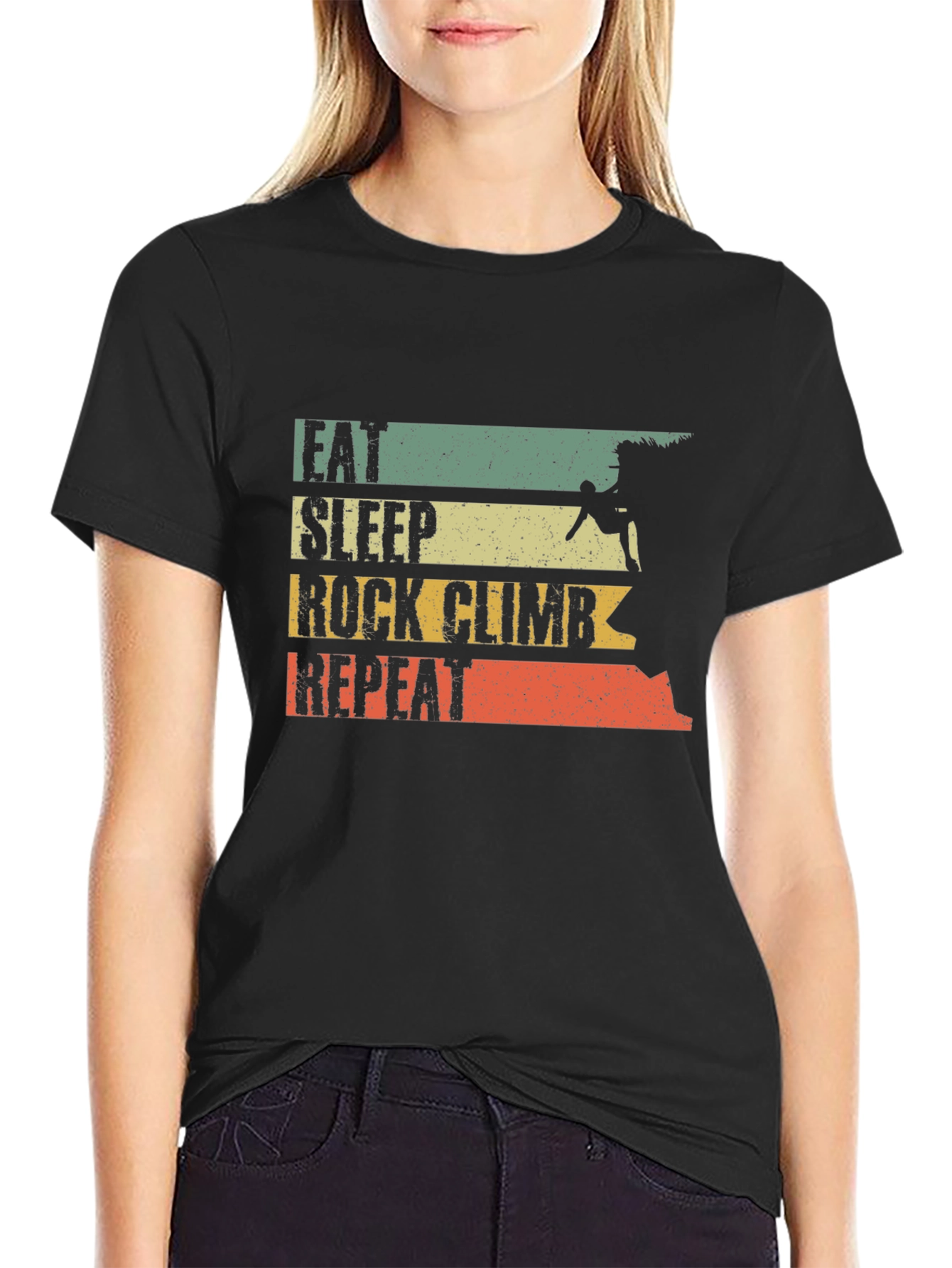 Eat Sleep Rock Climb Repeat T-Shirt