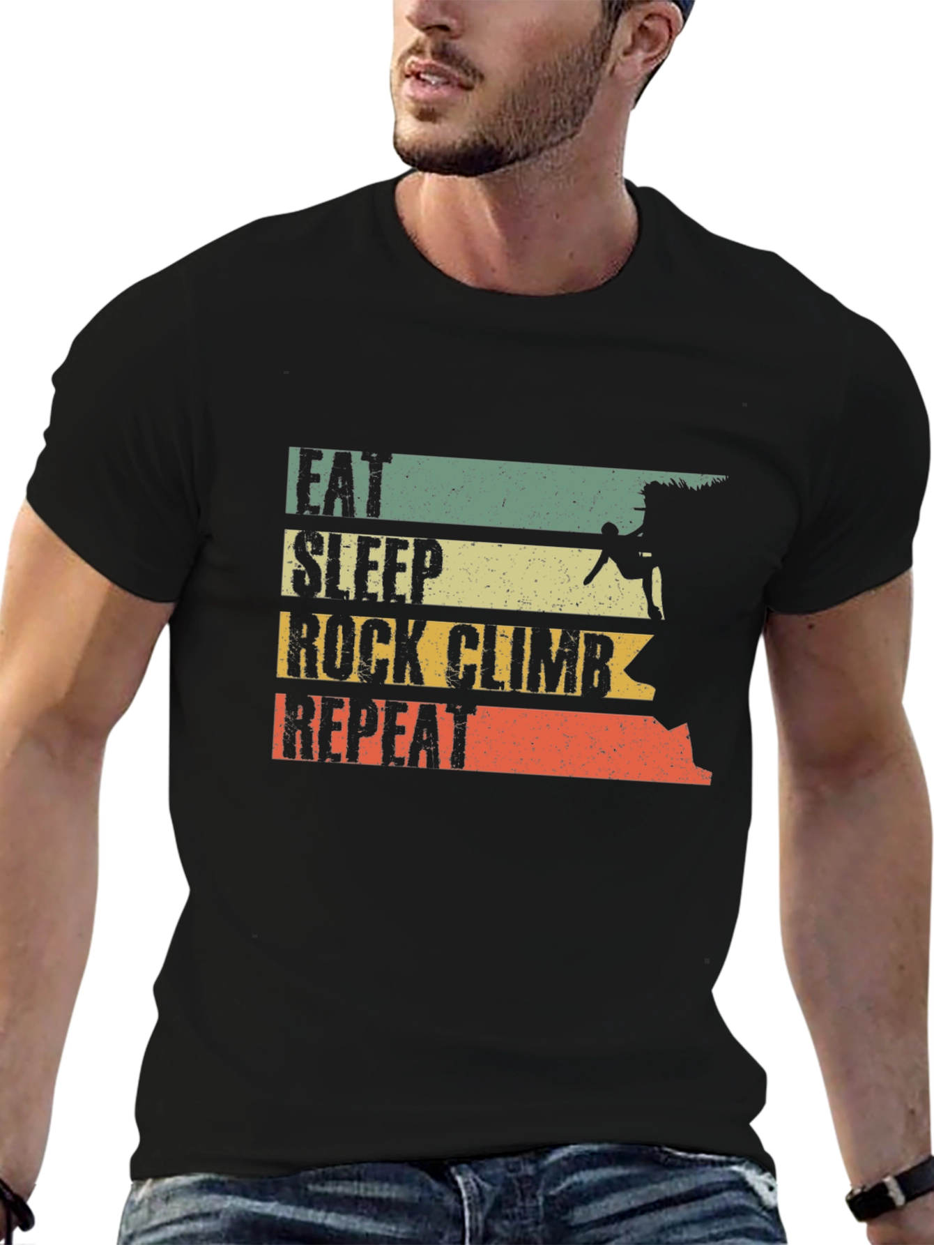 Eat Sleep Rock Climb Repeat T-Shirt