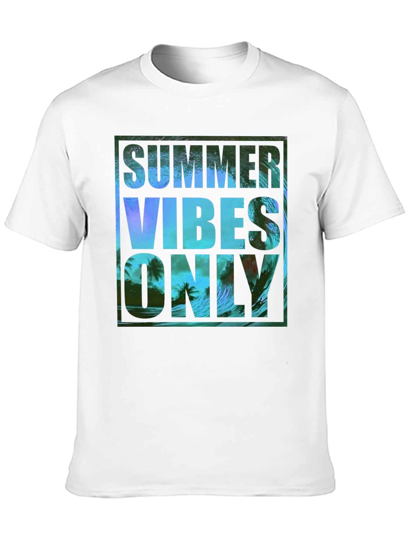 Summer Vibes Only Graphic T-Shirt - Black