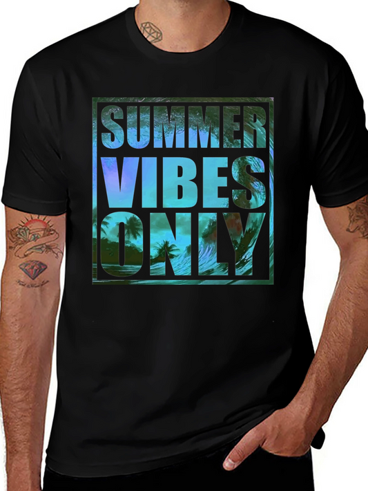 Summer Vibes Only Graphic T-Shirt - Black