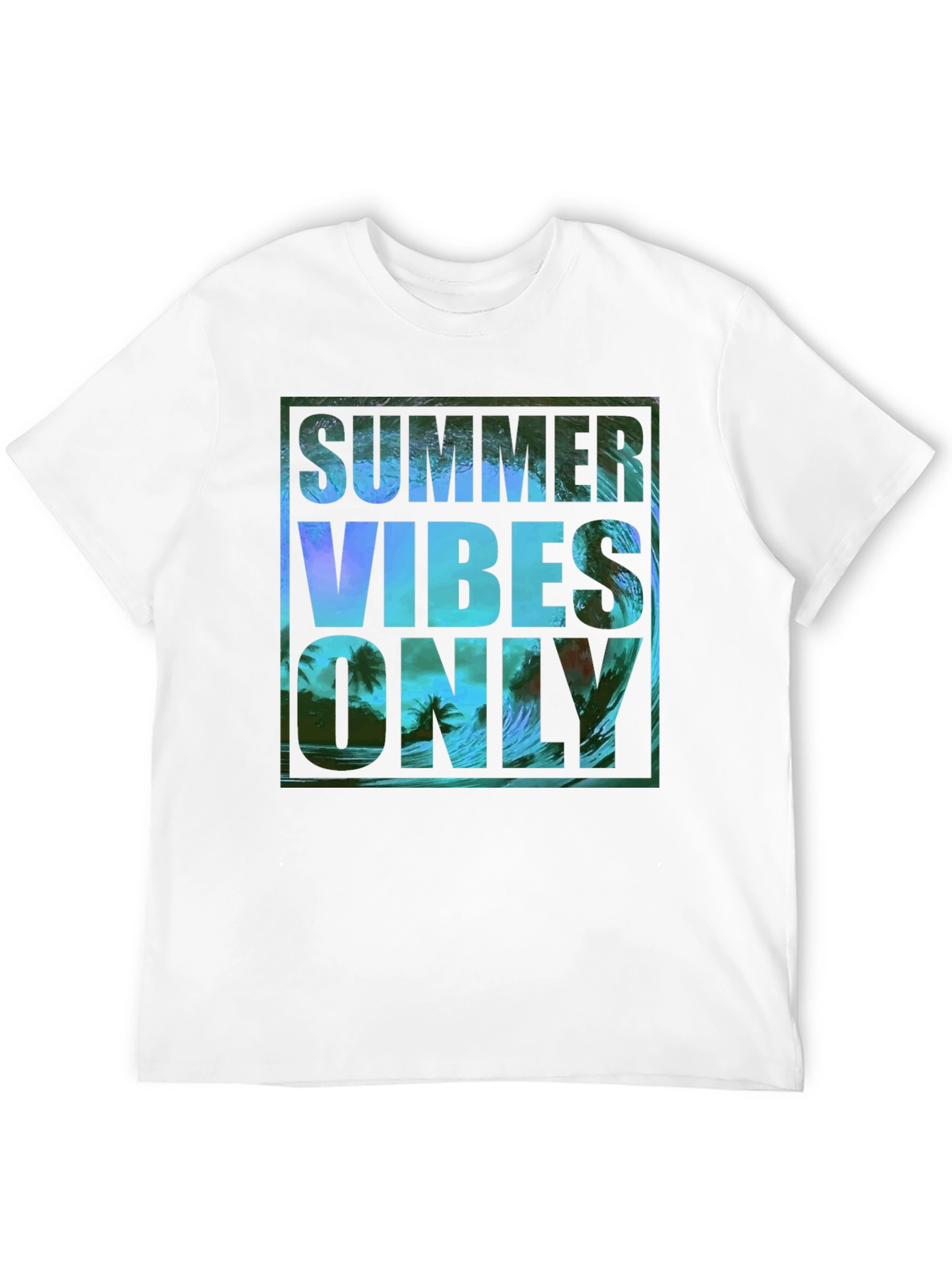 Summer Vibes Only Graphic T-Shirt - Black