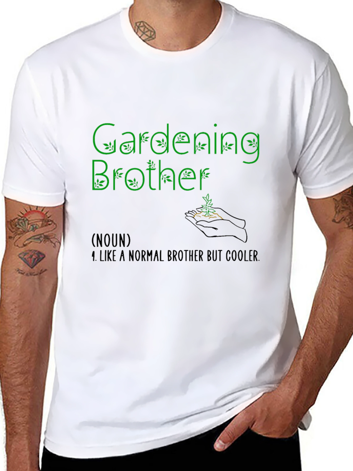 Gardening Brother Graphic T-Shirt