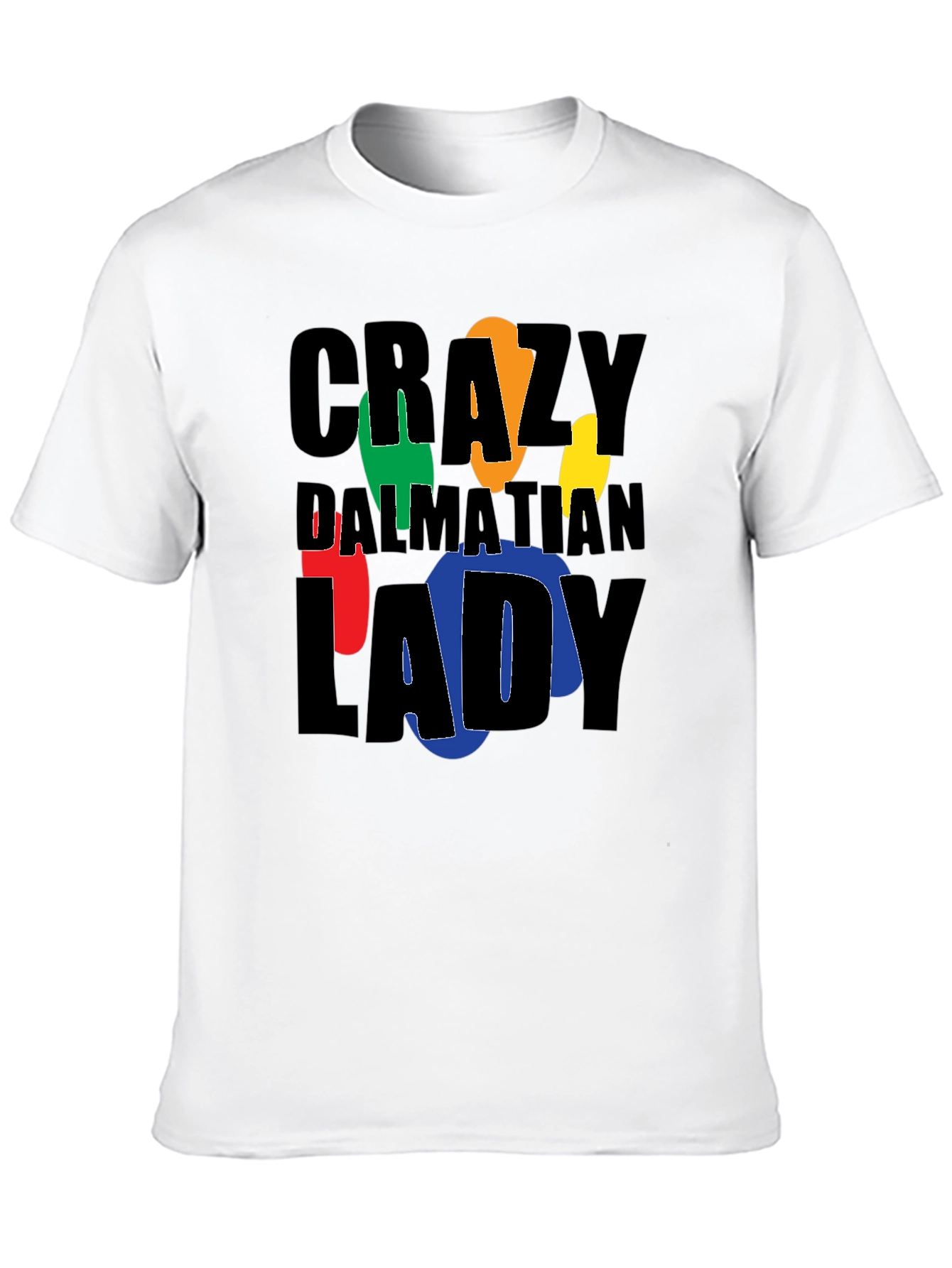 Crazy Dalmatian Lady Graphic T-Shirt