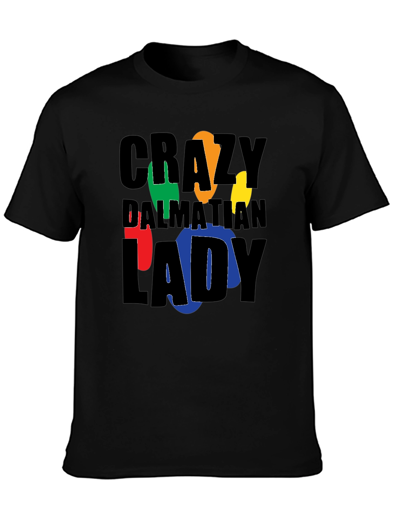 Crazy Dalmatian Lady Graphic T-Shirt