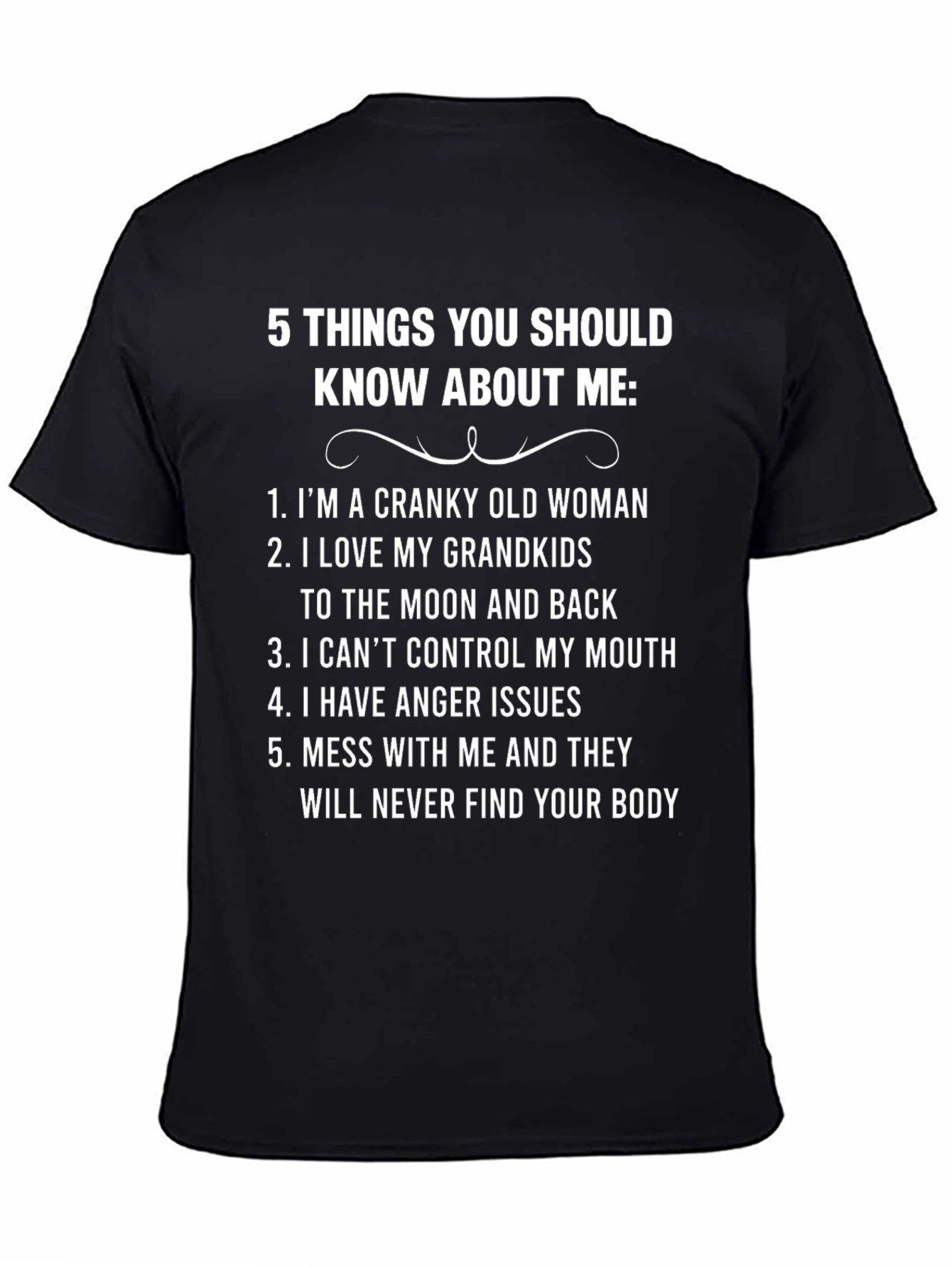 Cranky Old Woman T-Shirt - Humorous Graphic Tee