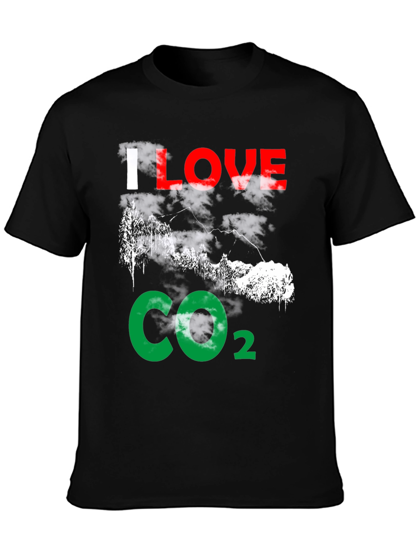I Love CO2 T-Shirt - Environmental Statement Tee