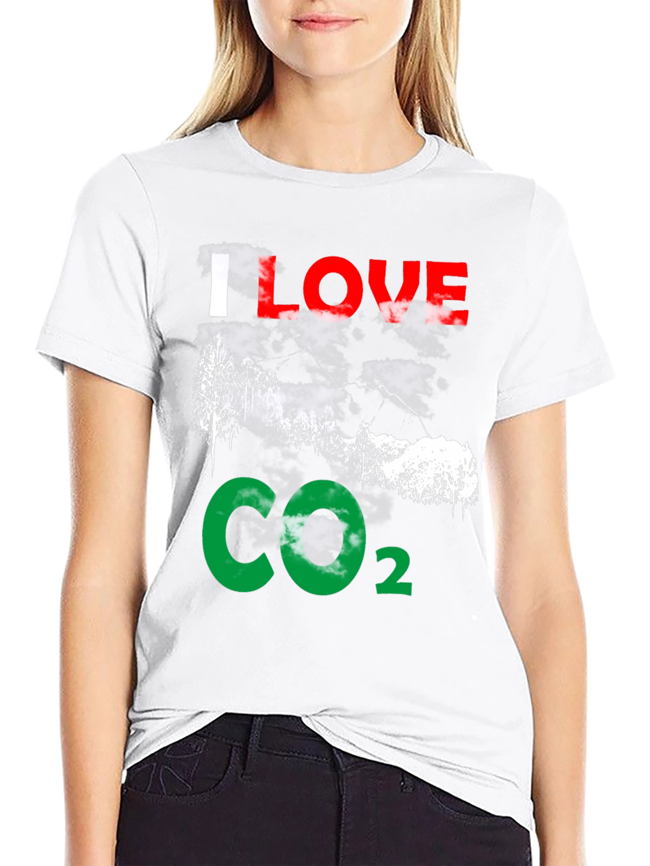 I Love CO2 T-Shirt - Environmental Statement Tee