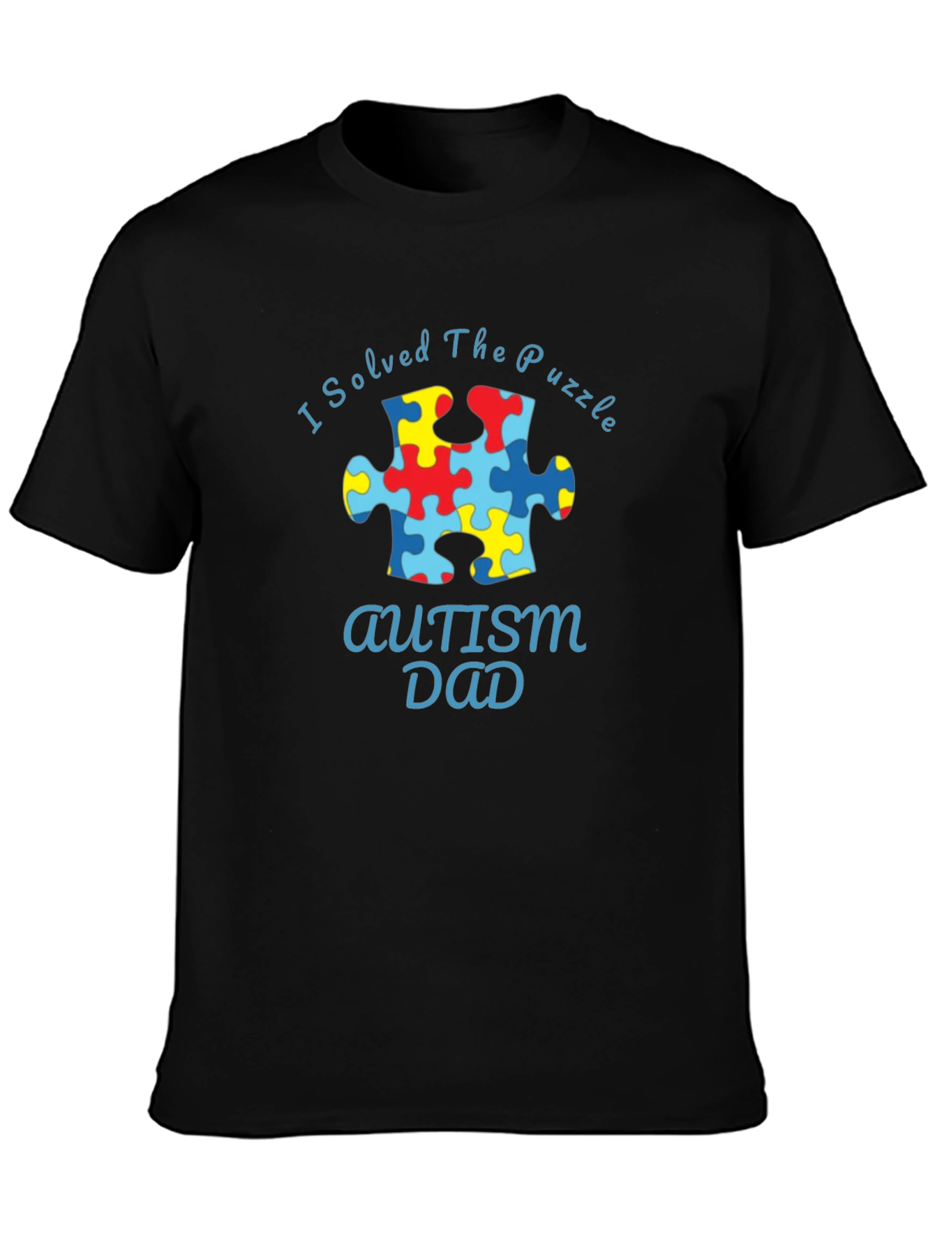 Autism Dad Puzzle Piece T-Shirt