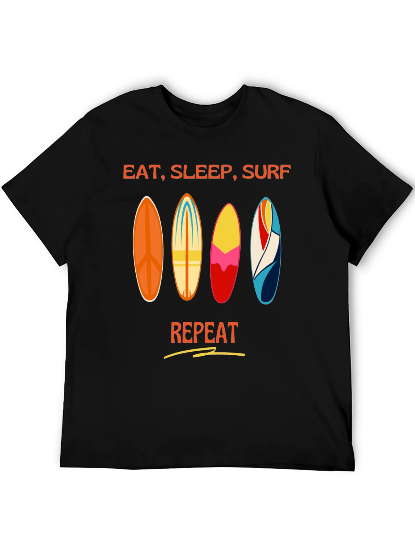 Eat Sleep Surf Repeat T-Shirt - Surfer Lifestyle Tee