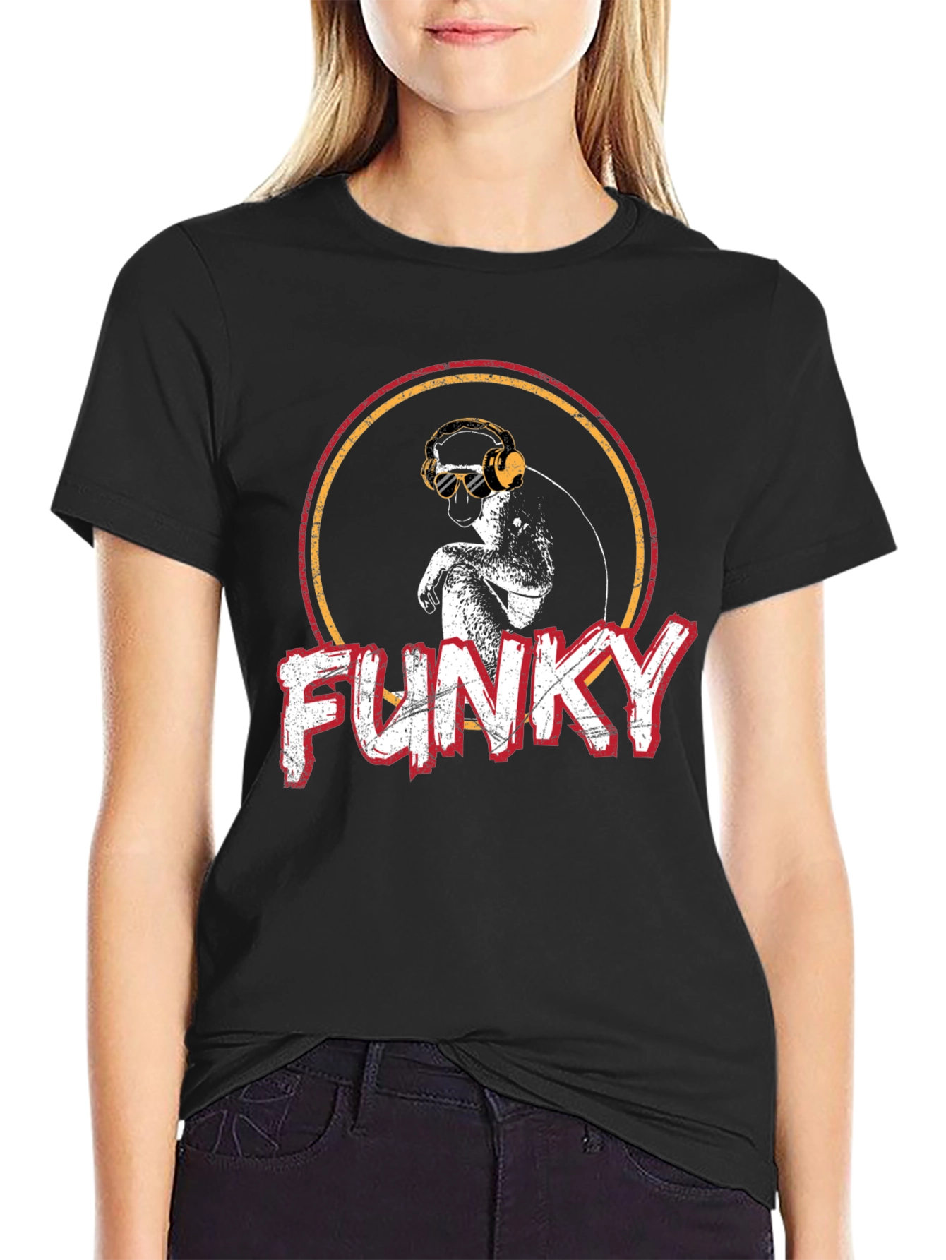 Funky Monkey Graphic T-Shirt - Retro Style