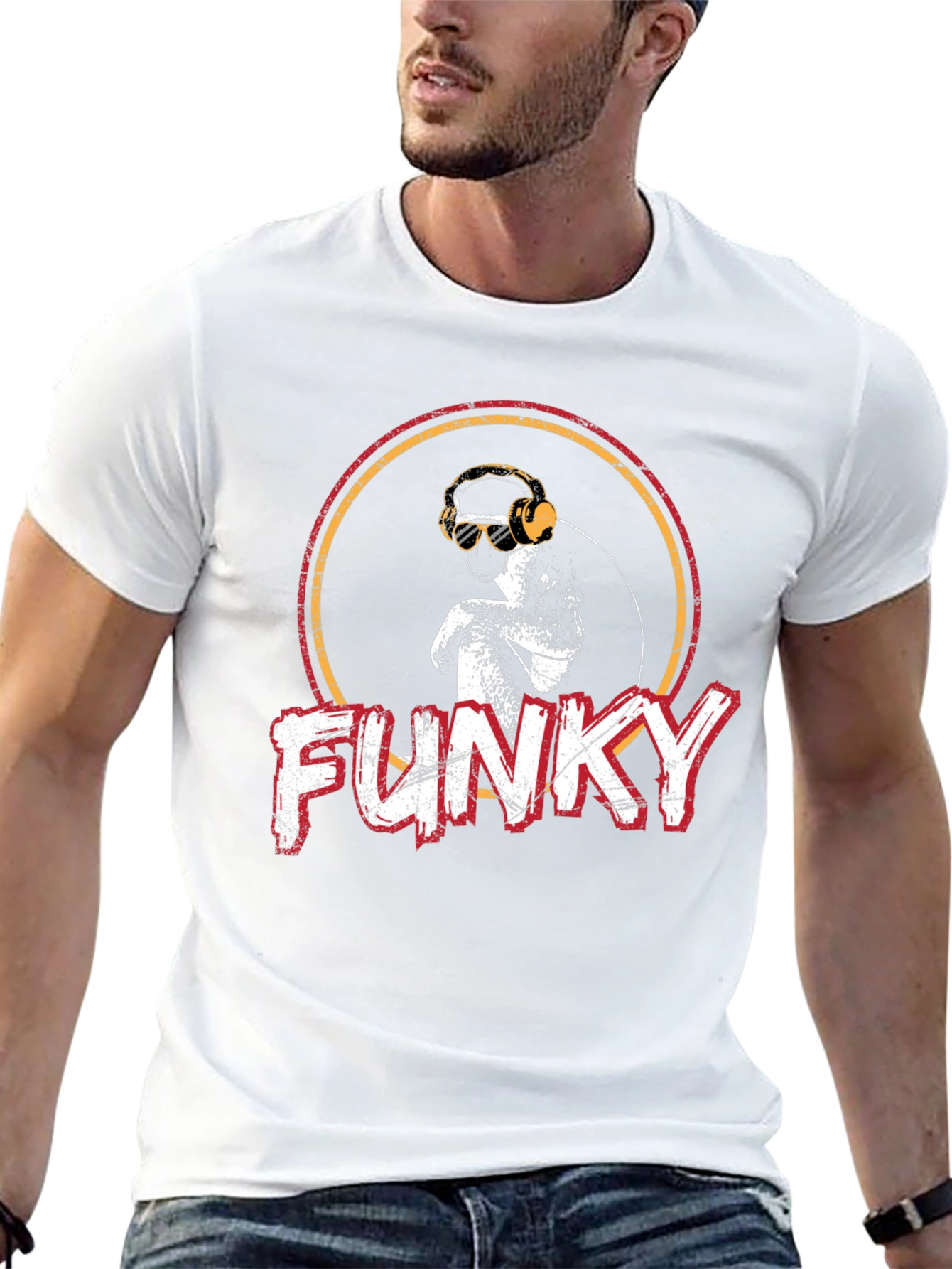 Funky Monkey Graphic T-Shirt - Retro Style