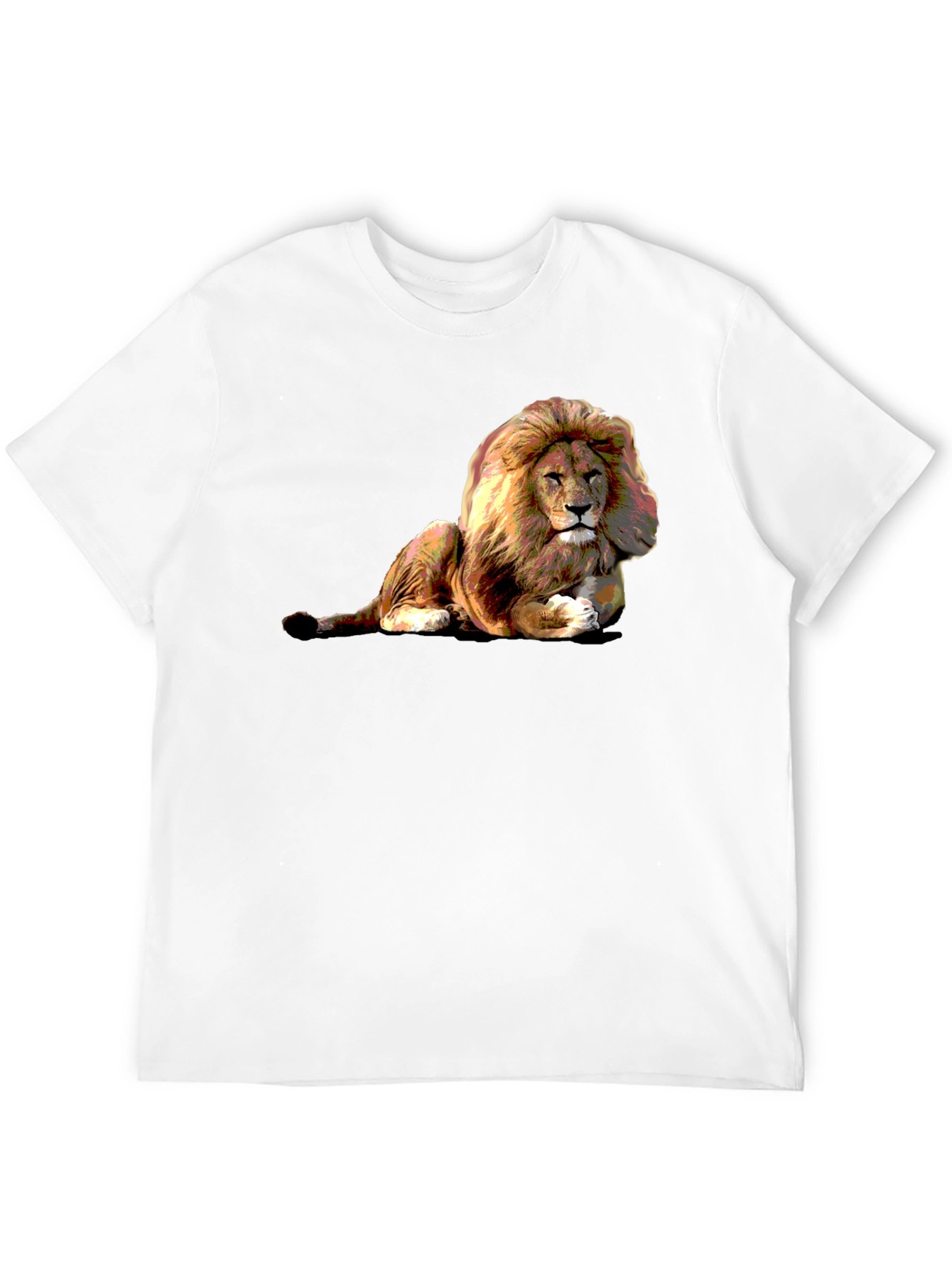 Lion Graphic Black T-Shirt - Wild Style
