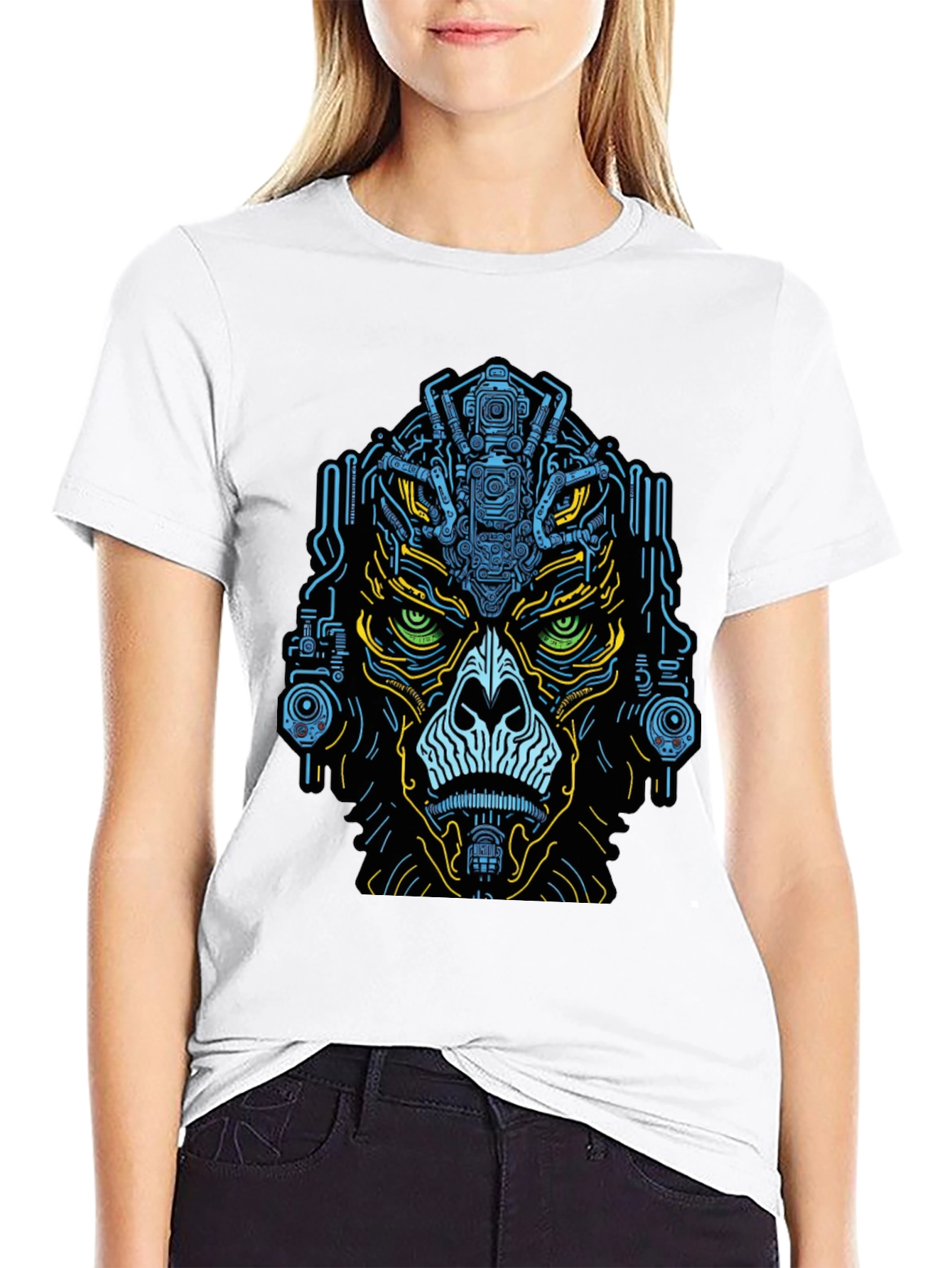 Cyber Gorilla T-Shirt - Unique Graphic Tee