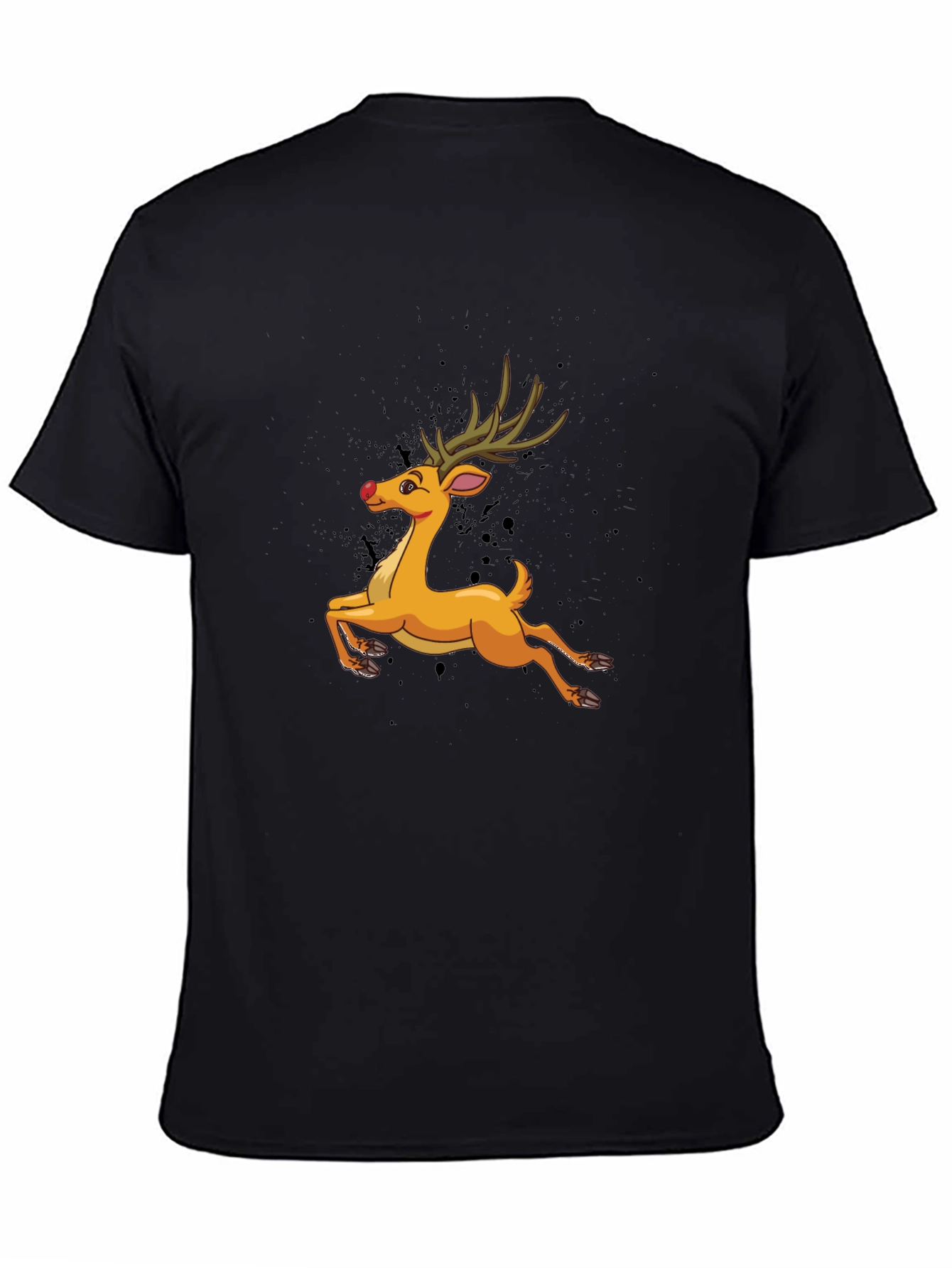 Reindeer Graphic T-Shirt - Festive Holiday Style