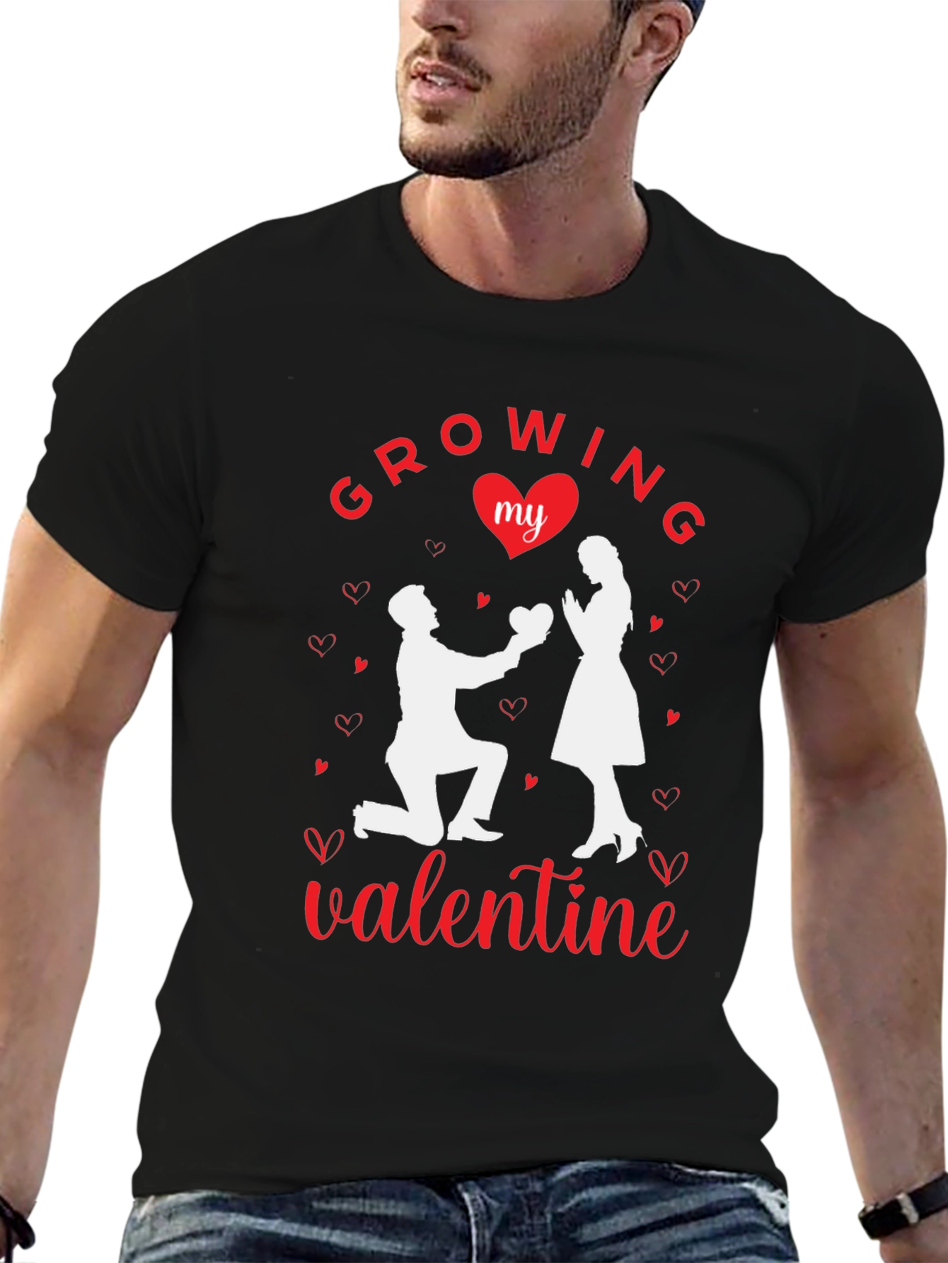 Growing My Valentine Graphic T-Shirt