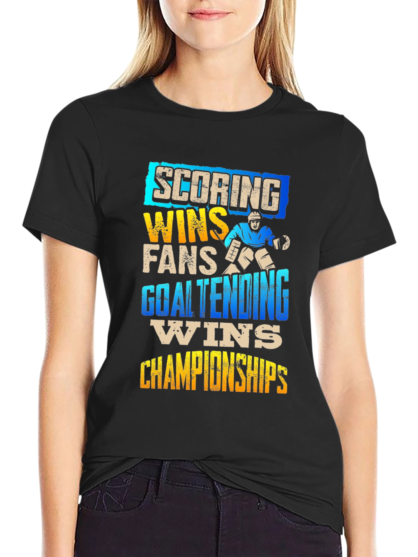 Scoring Wins Hockey T-Shirt