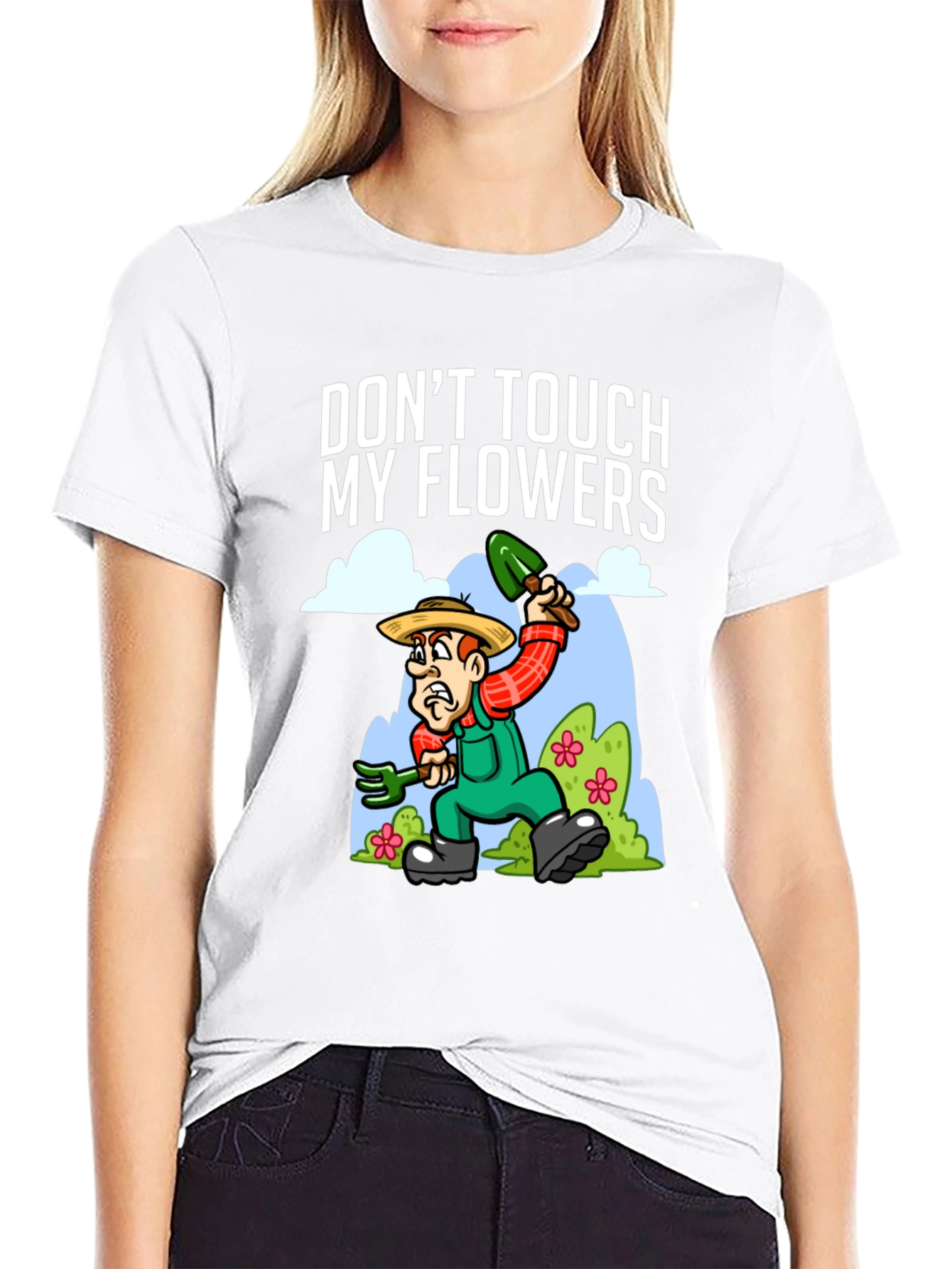 Dont Touch My Flowers T-Shirt - Gardener Humor