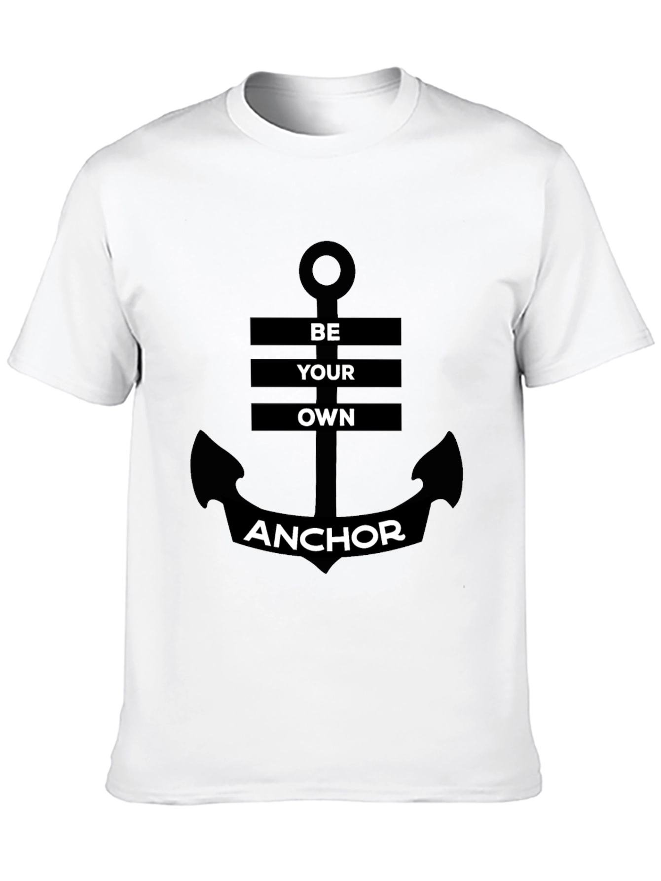 Be Your Own Anchor Black Graphic Tee