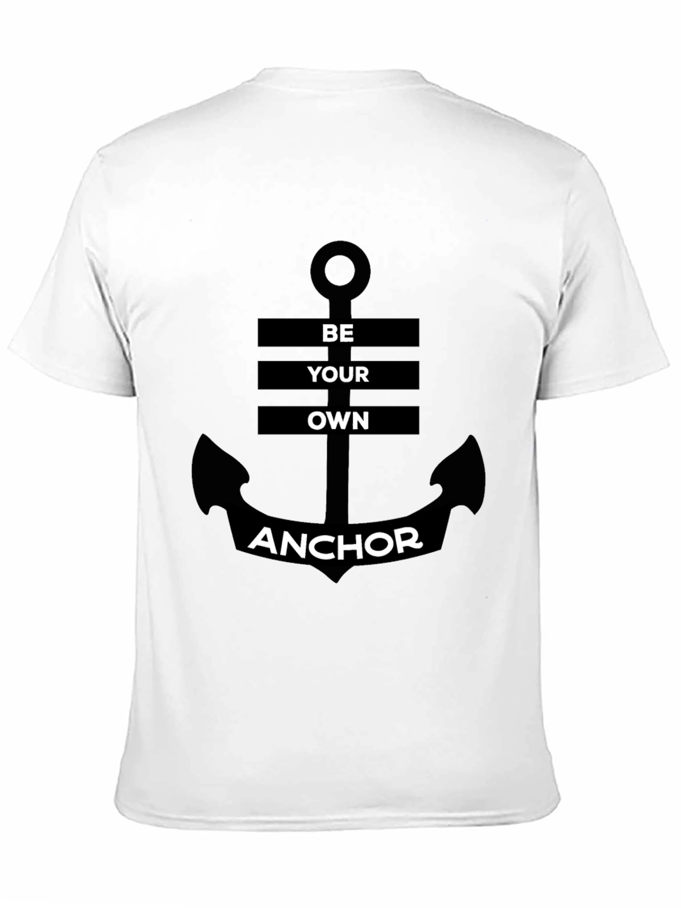 Be Your Own Anchor Black Graphic Tee