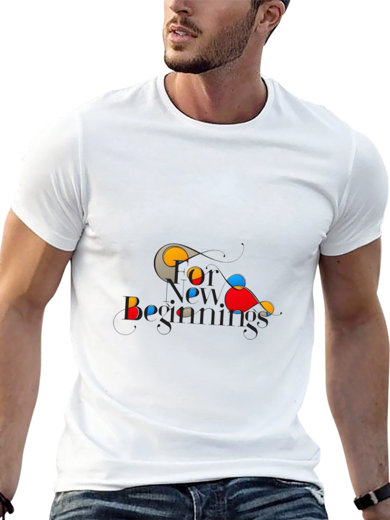 New Beginnings Graphic Tee - Stylish Black T-Shirt