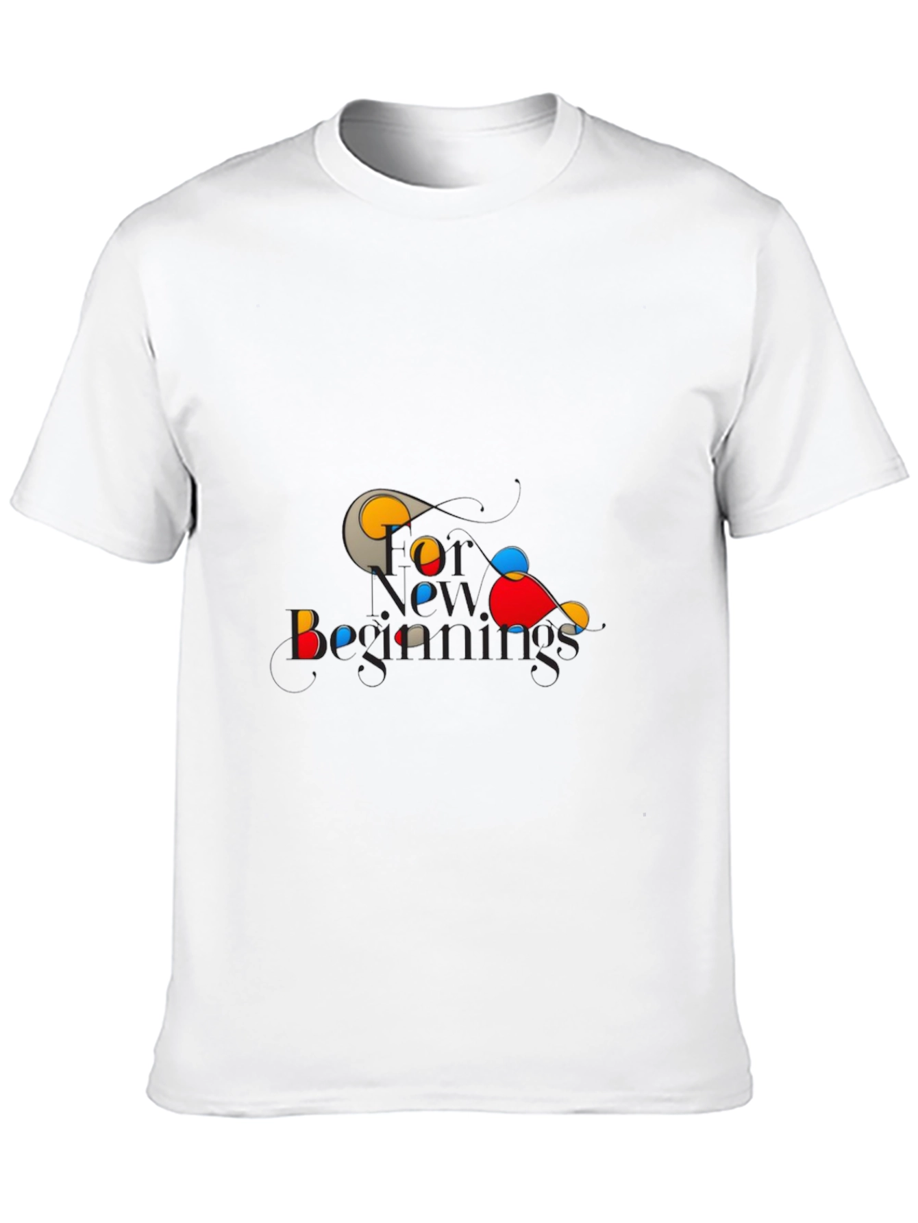 New Beginnings Graphic Tee - Stylish Black T-Shirt