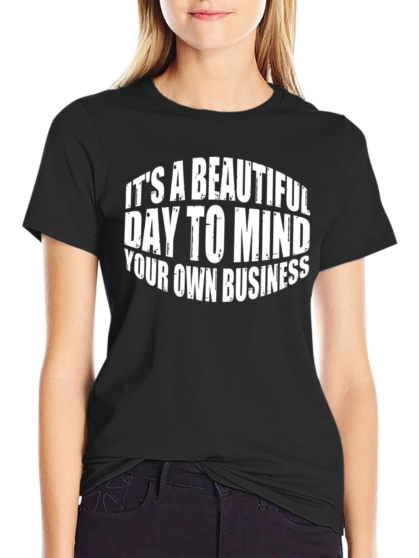 Mind Your Own Business Black T-Shirt