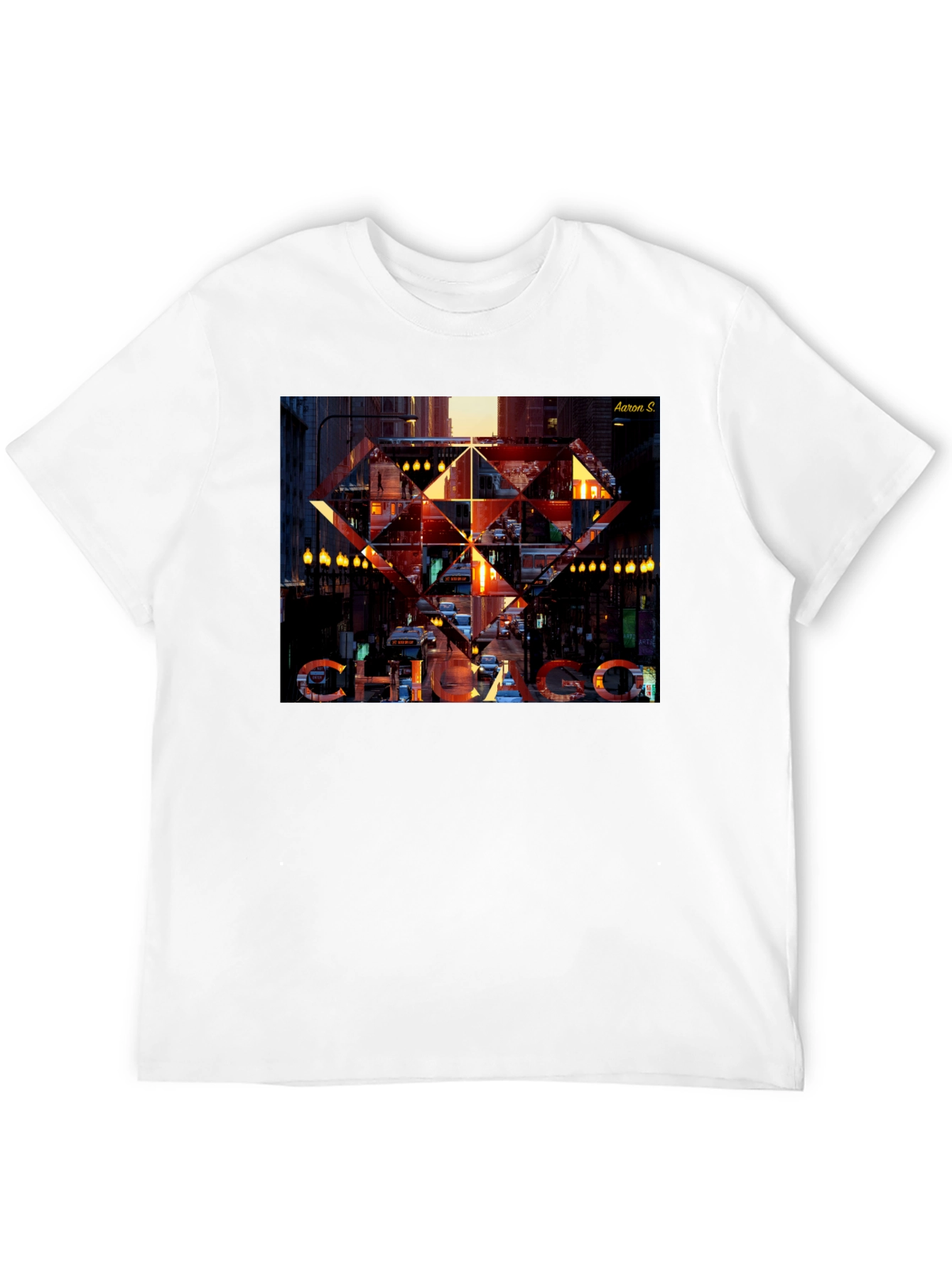 Chicago Graphic Print Black T-Shirt