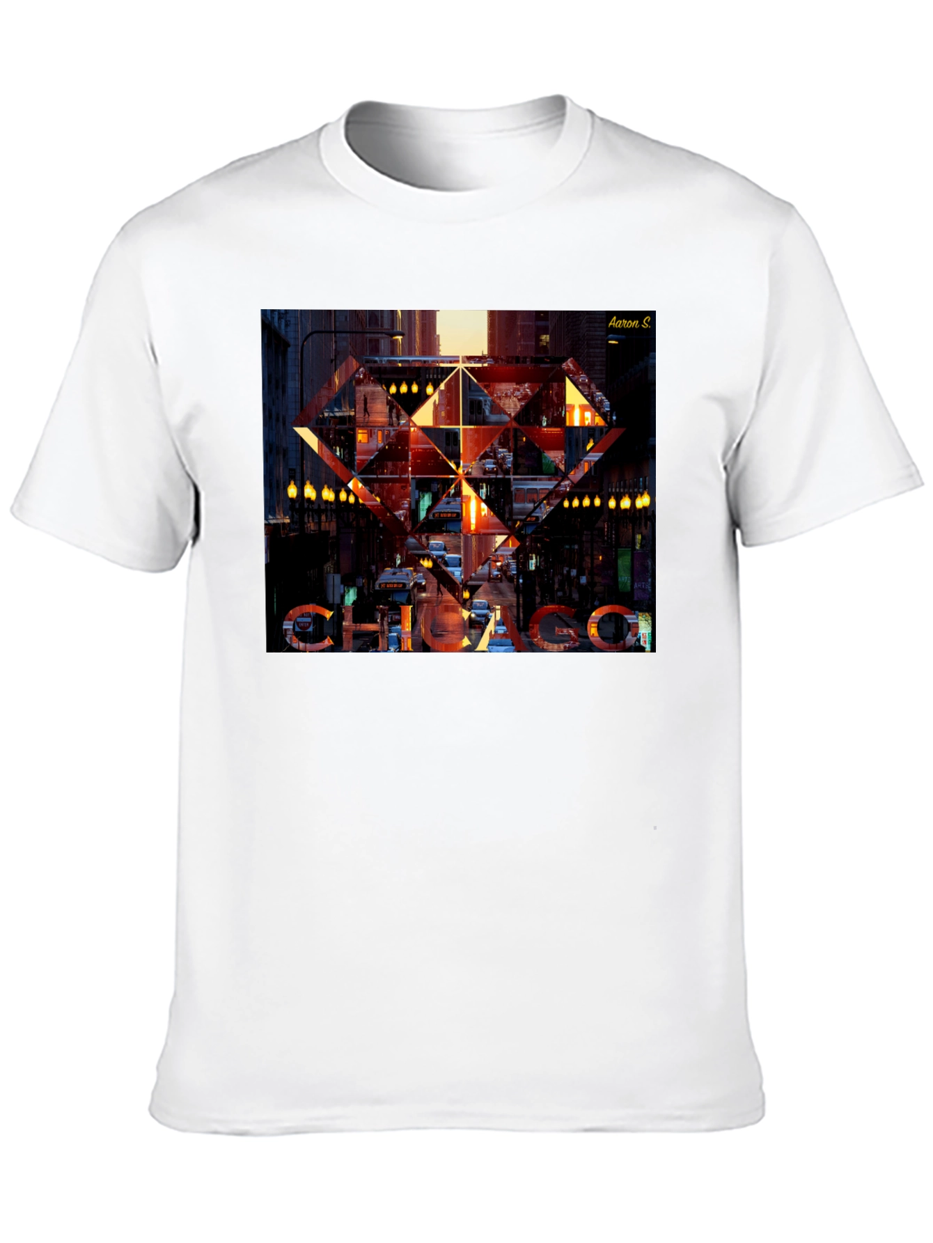 Chicago Graphic Print Black T-Shirt