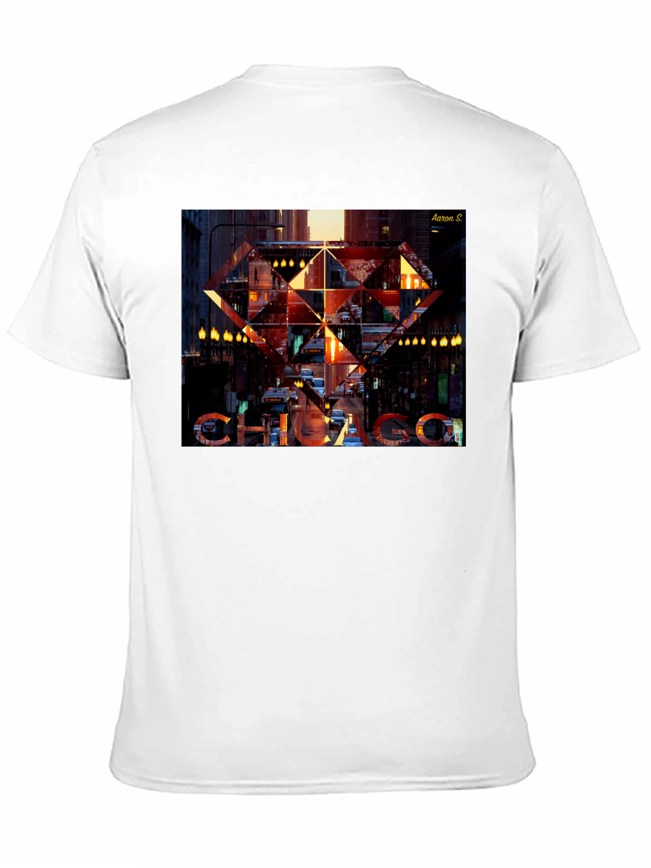 Chicago Graphic Print Black T-Shirt